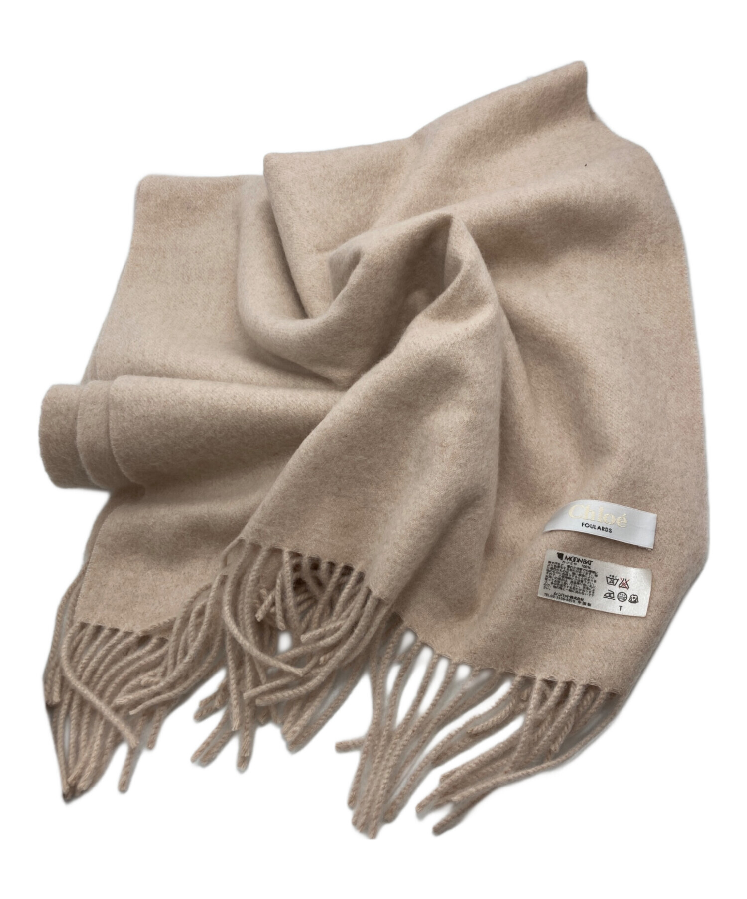 【新品タグ付き】クロエ　Chloé カシミヤ大判ストール 中古・古着通販】Chloe (クロエ) カシミヤストール サイズ:記載なし