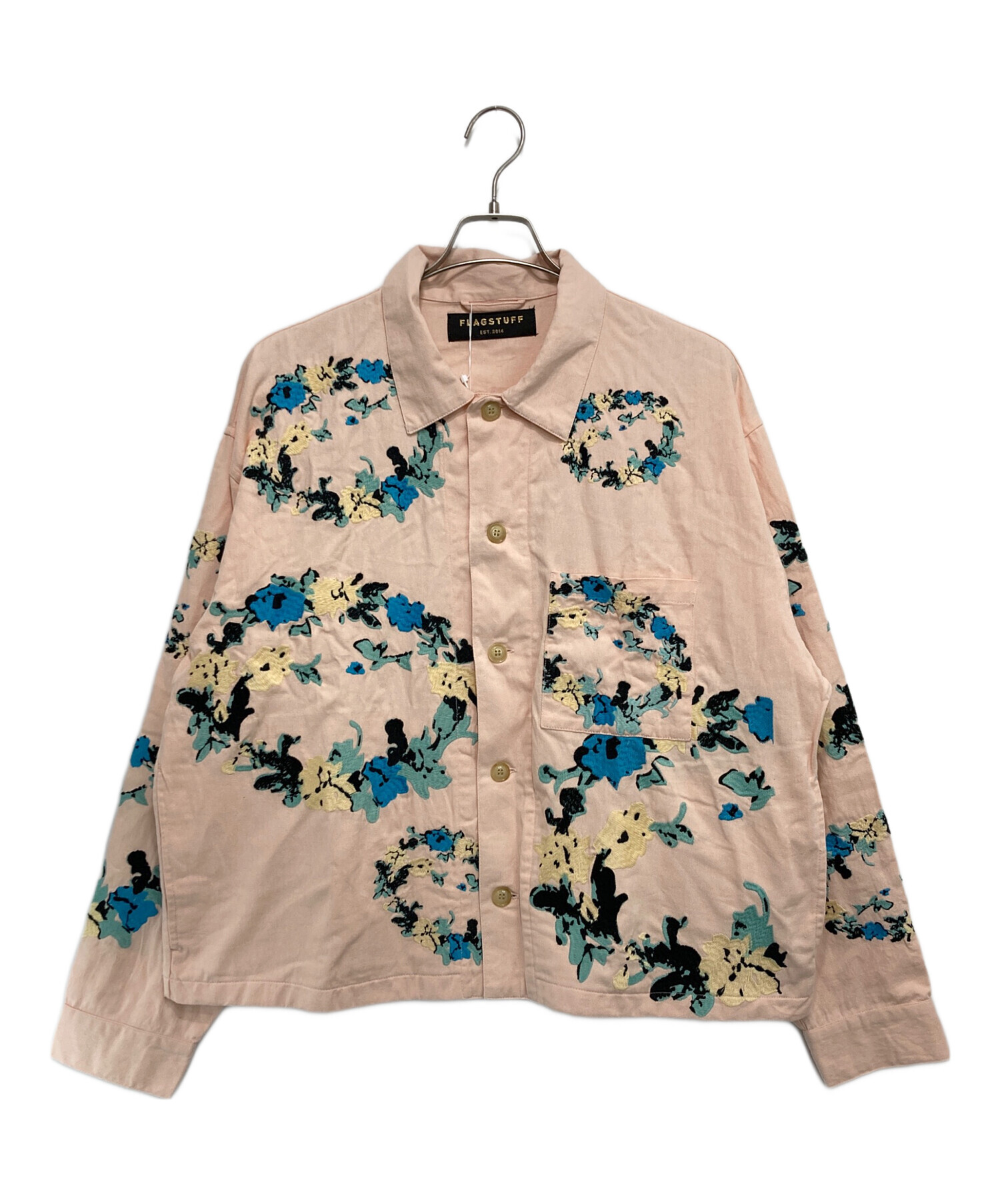 中古・古着通販】flagstuff (フラグスタフ) FLOWER EMBROIDERY JACKET 