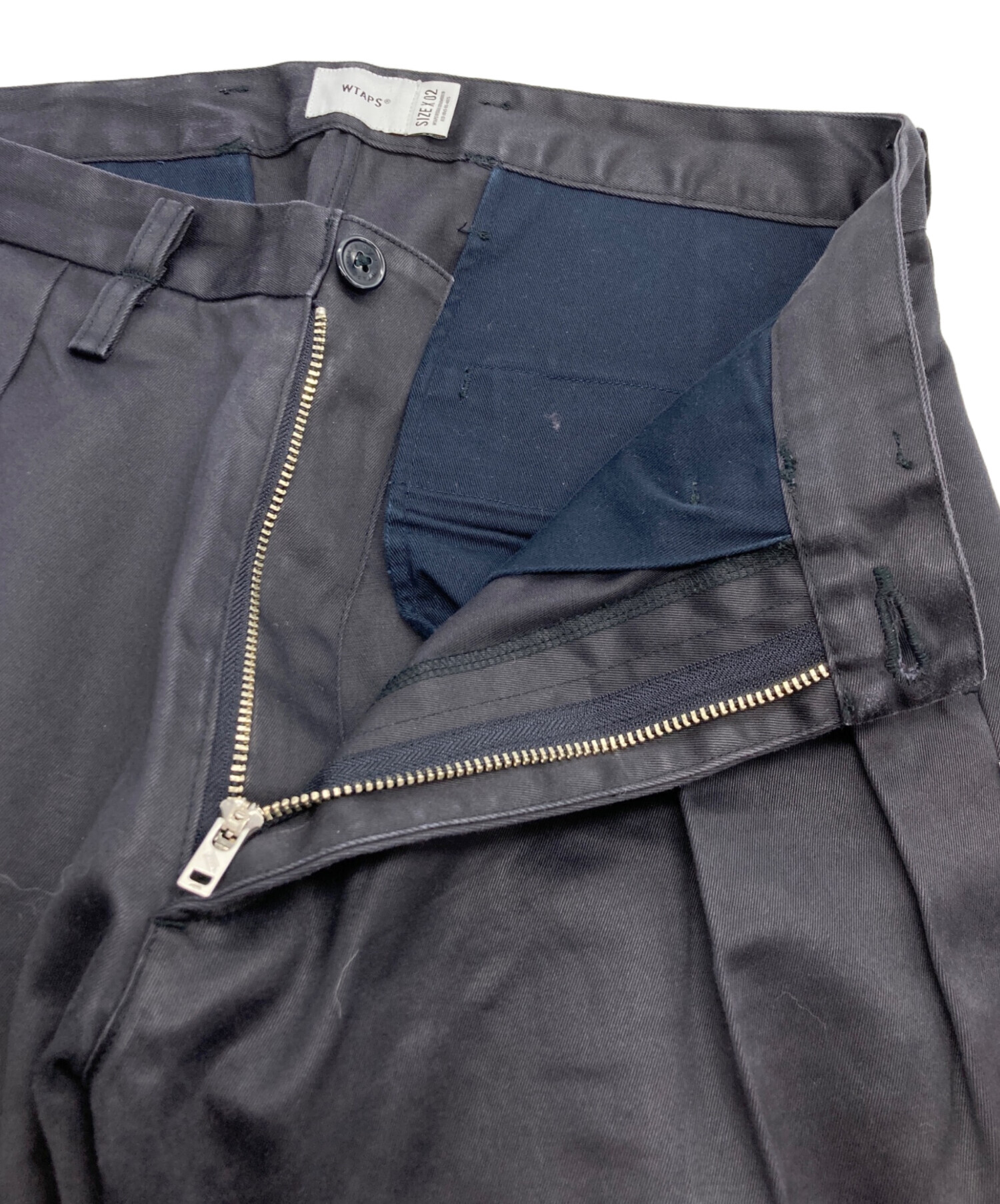 中古・古着通販】WTAPS (ダブルタップス) TUCK TROUSERS COTTON TWILL