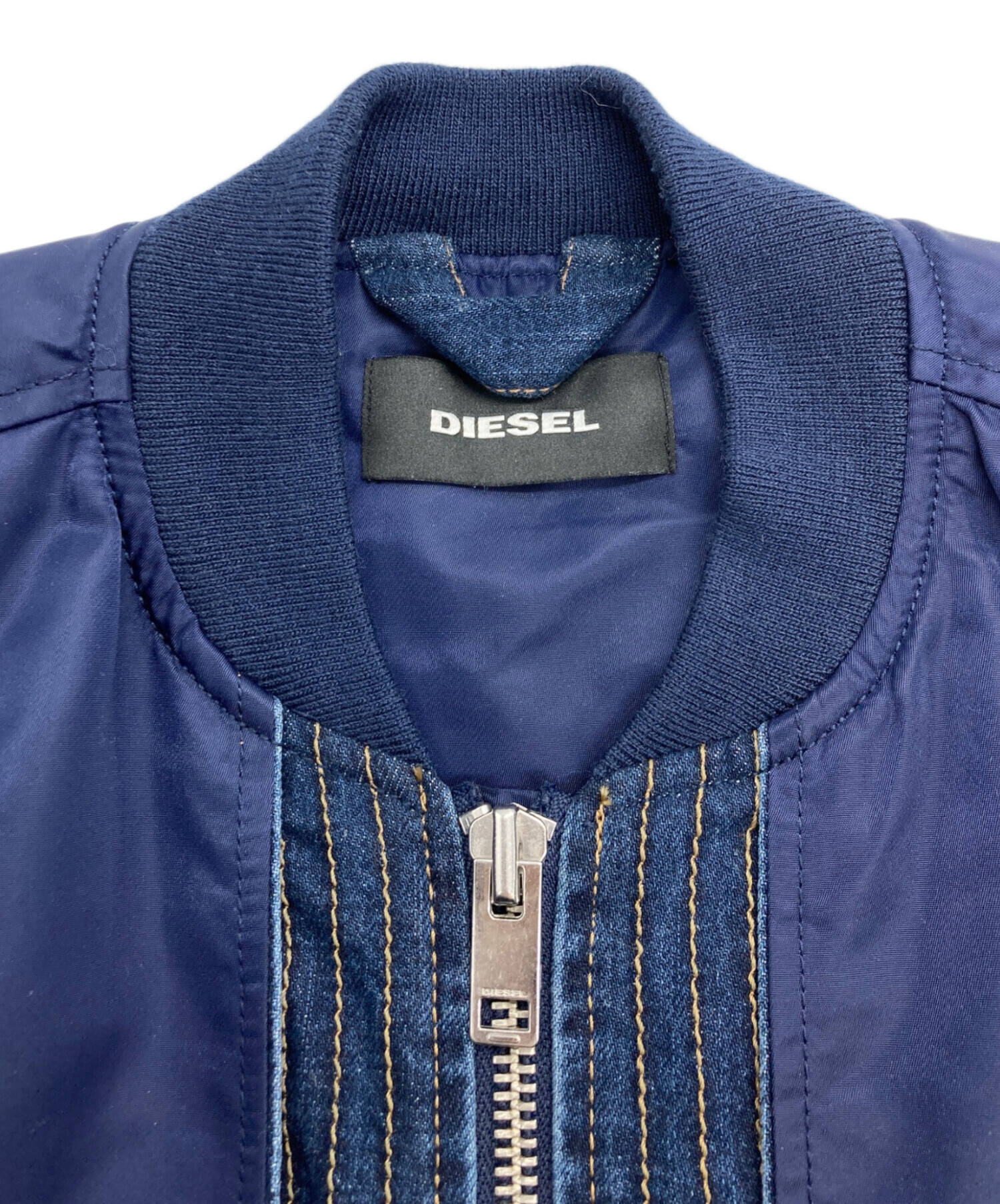 中古・古着通販】DIESEL (ディーゼル) デニムコンビMA-1ジャケット