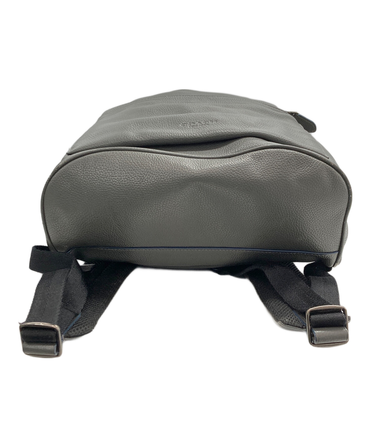 中古・古着通販】COACH (コーチ) レザーリュック グレー｜ブランド