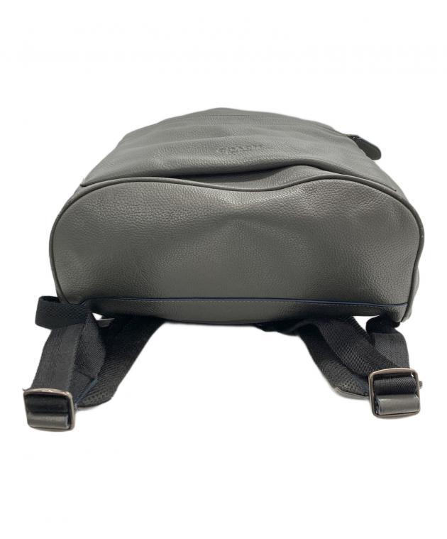COACH グレー バックパック 中古・古着通販】COACH (コーチ) レザーリュック グレー