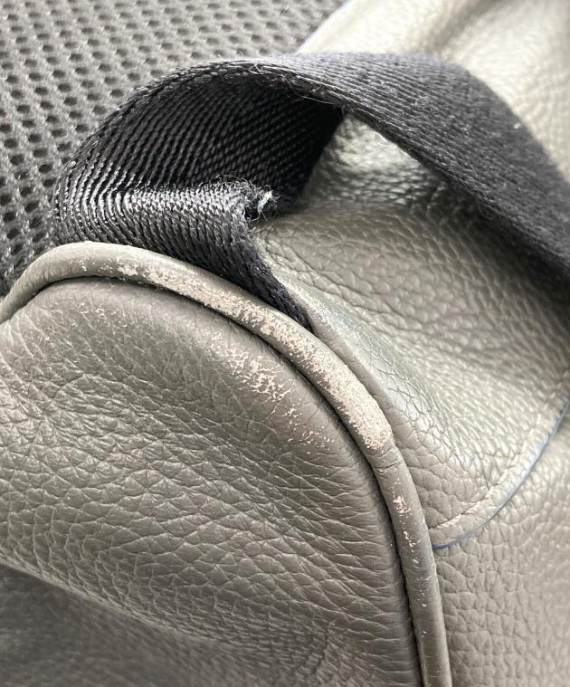 中古・古着通販】COACH (コーチ) レザーリュック グレー