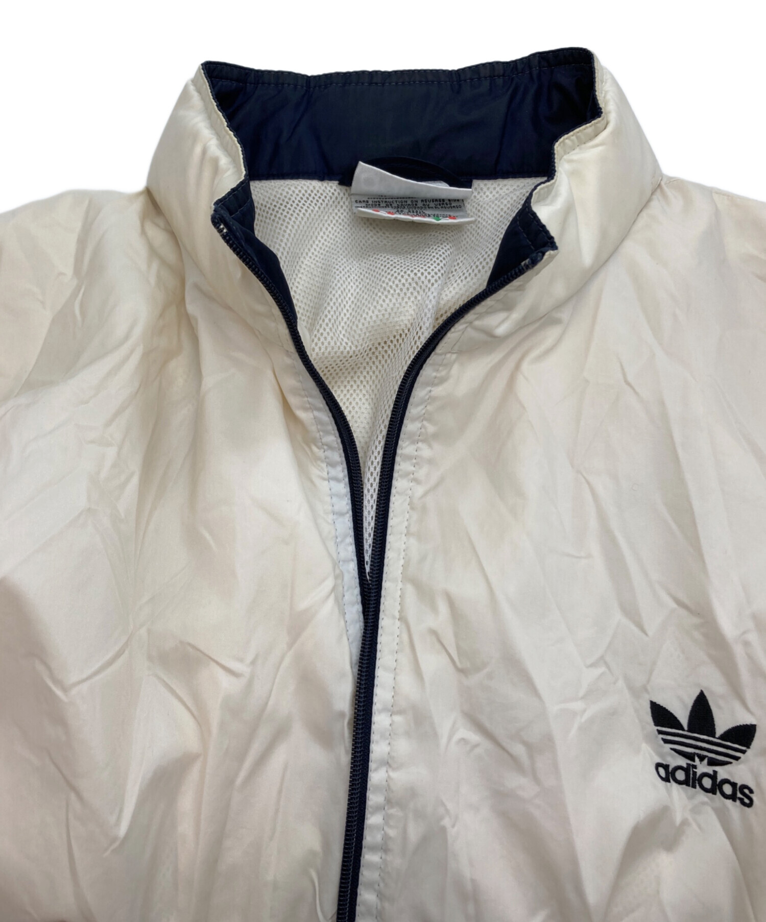 中古・古着通販】adidas (アディダス) ナイロンジャケット ベージュ