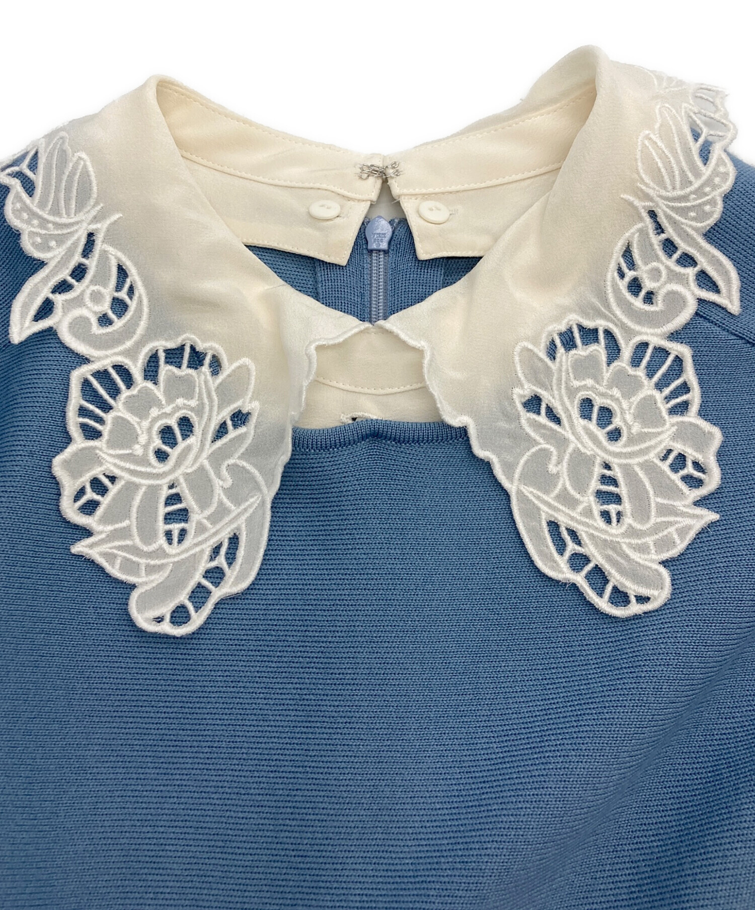 中古・古着通販】ANAYI (アナイ) エンブロイダリーカラーフレアー