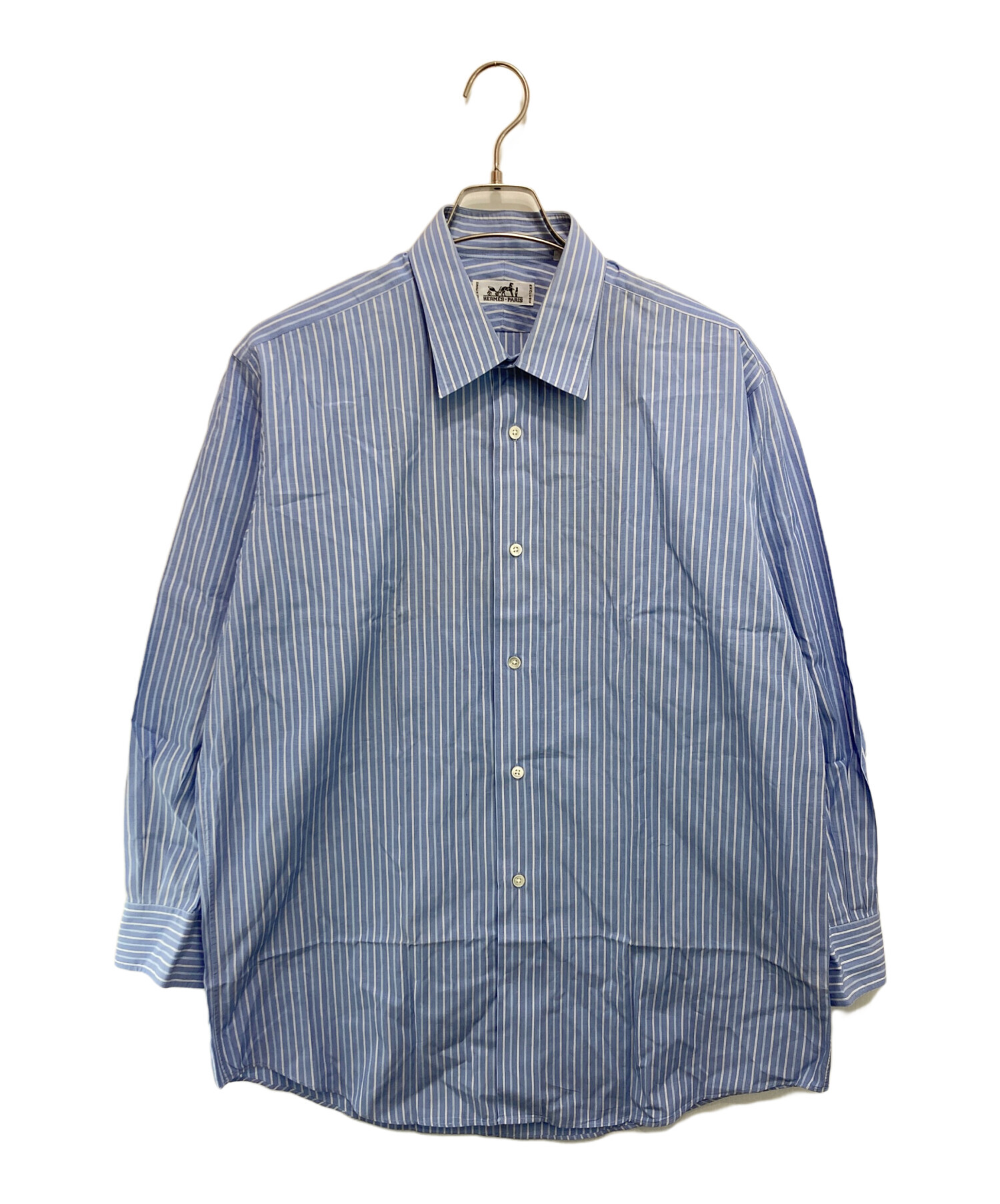中古・古着通販】HERMES (エルメス) セリエボタンストライプシャツ