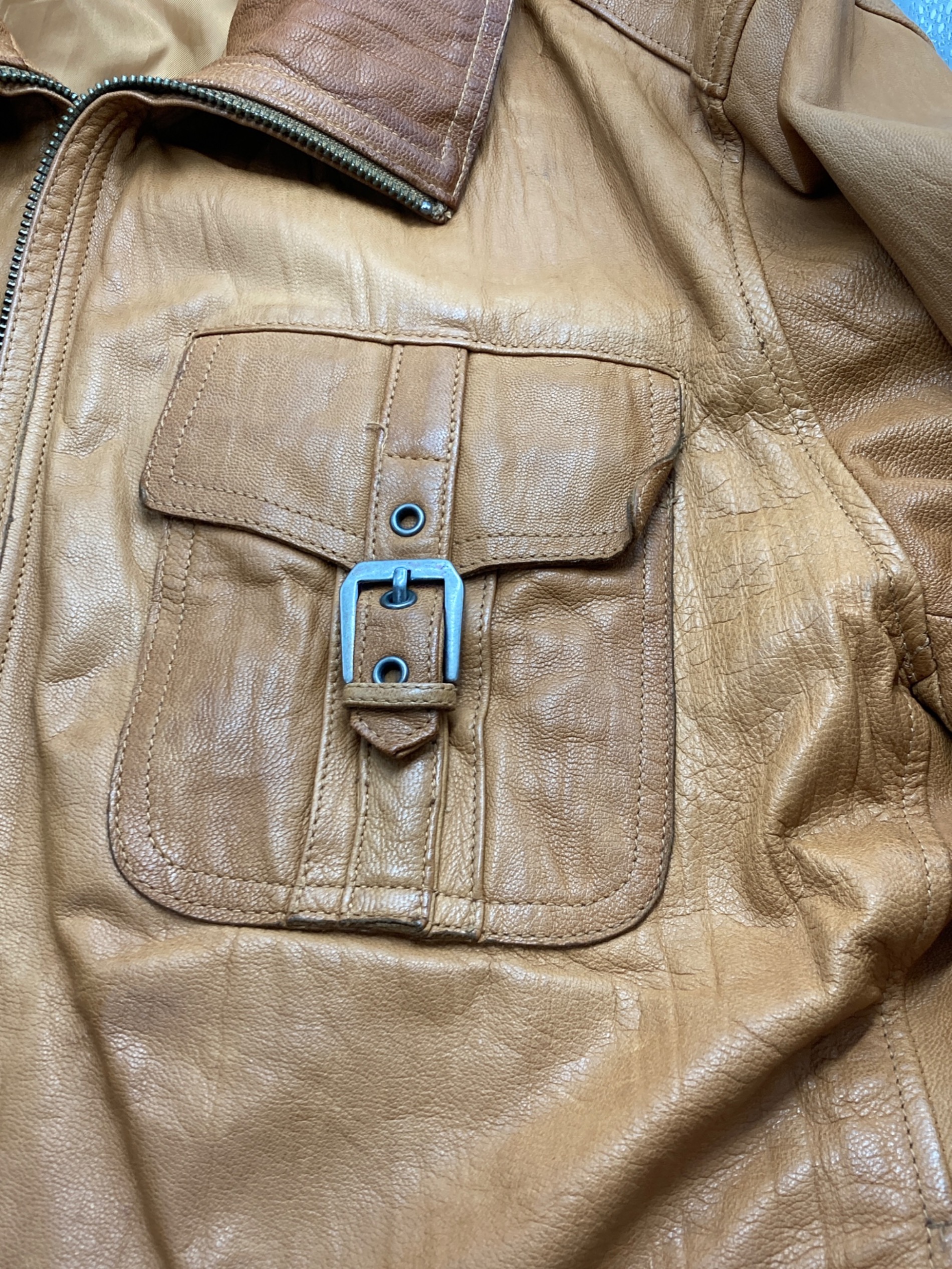中古・古着通販】AVIREX (アヴィレックス) レザージャケット ブラウン