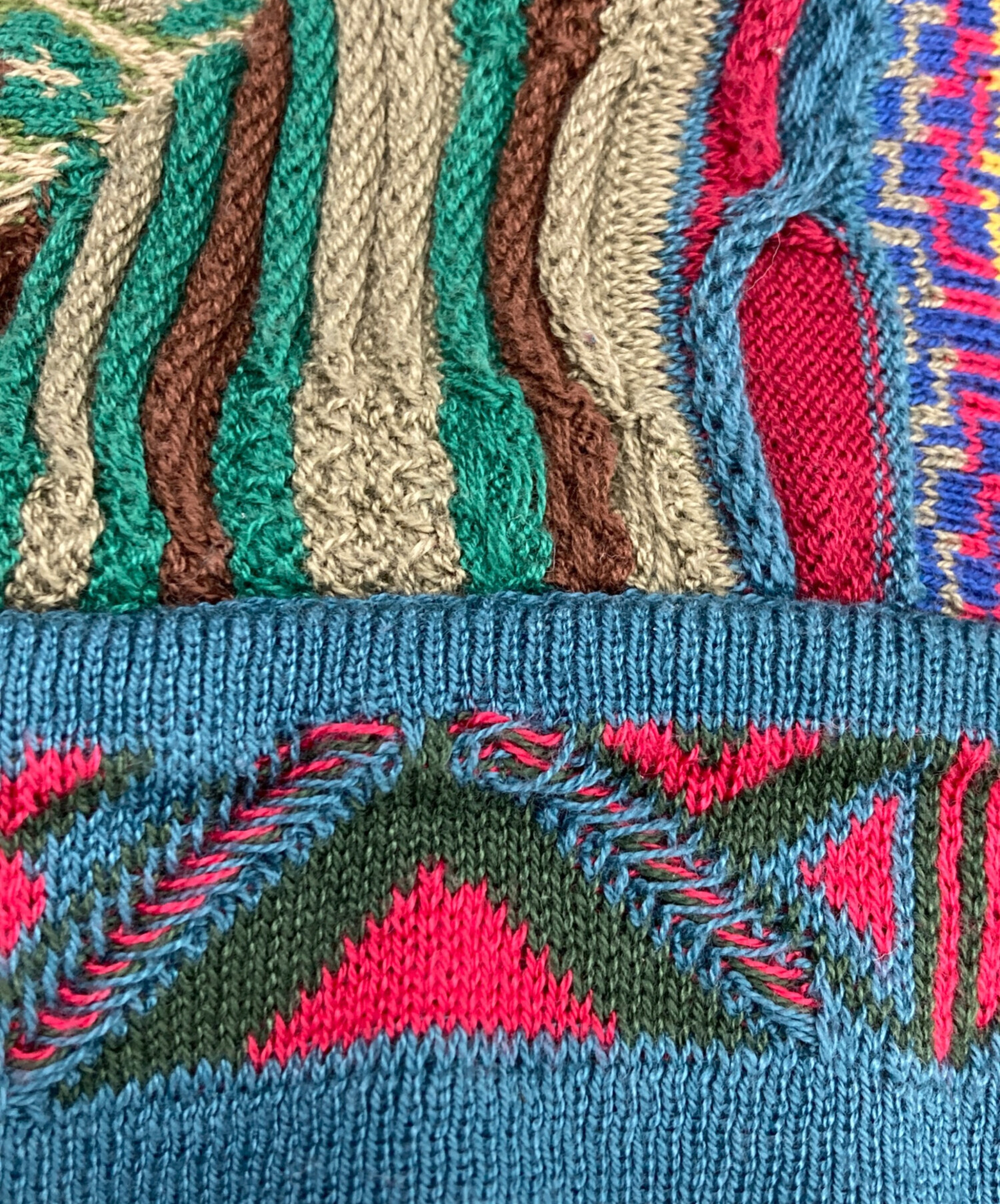 中古・古着通販】Coogi (クージー) 3Dニット マルチカラー サイズ:M