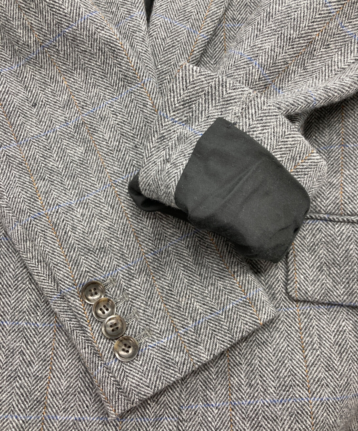 美品★　Whim Gazette グレー テーラードジャケット Whim Gazette（ウィムガゼット）の「BOXEYジャケット（テーラード