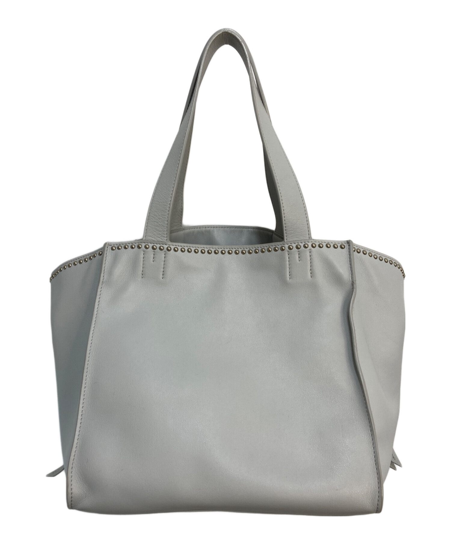 【中古】ジェイ&エムデヴィッドソン J&M Davidson ハンドバッグ トートバッグ レザー グレージュ  レディース 中古・古着通販】J&M DAVIDSON (ジェイ＆エム デヴィッドソン