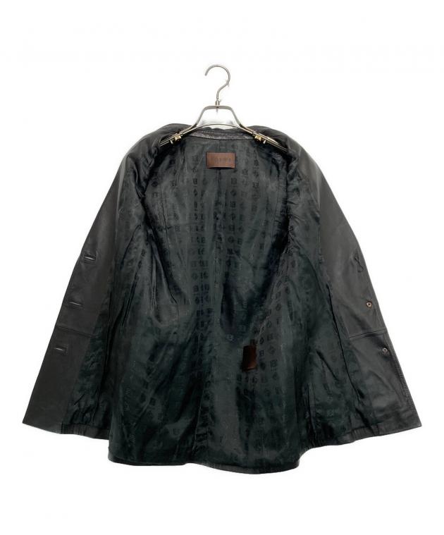 中古・古着通販】LOEWE (ロエベ) ラムレザージャケット ブラック