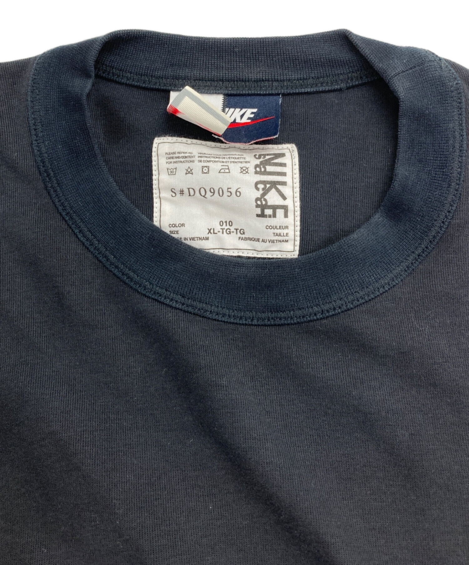 美品 サカイ ナイキ Sacai NIKE Tシャツ カットソー ショートスリーブ ロゴ プリーツ トップス レディース M ブラック sacai - 美品 サカイ ナイキ Sacai NIKE Tシャツ カットソー ショート