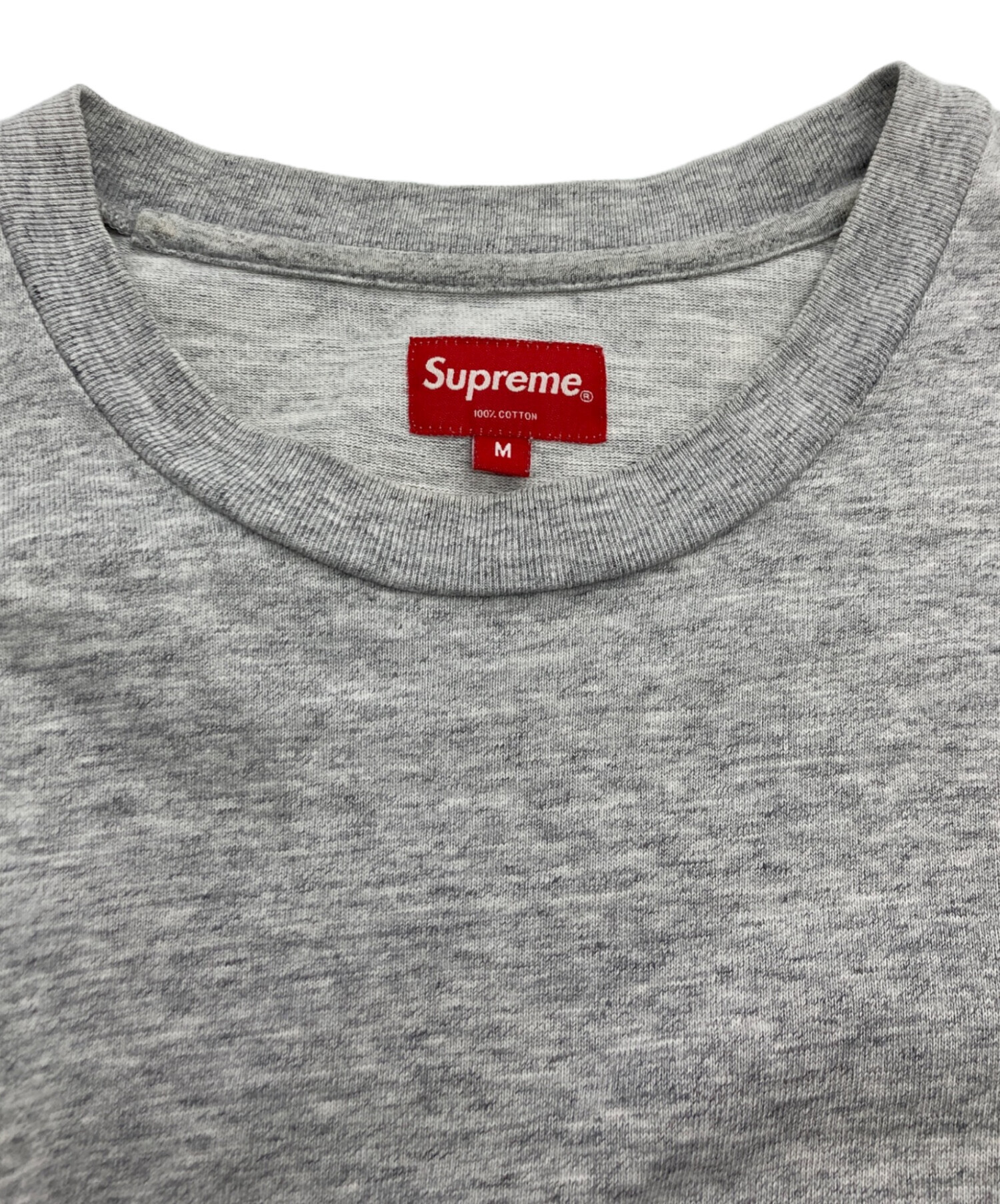 中古・古着通販】Supreme (シュプリーム) 長袖ポケットTシャツ グレー