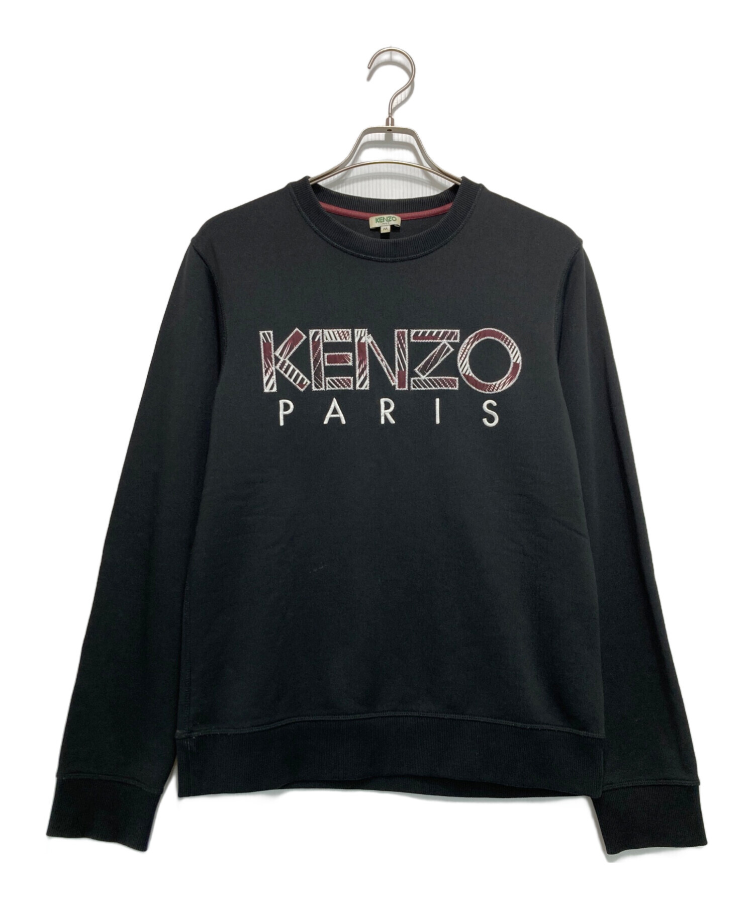 中古・古着通販】KENZO (ケンゾー) ロゴスウェット ブラック サイズ:M