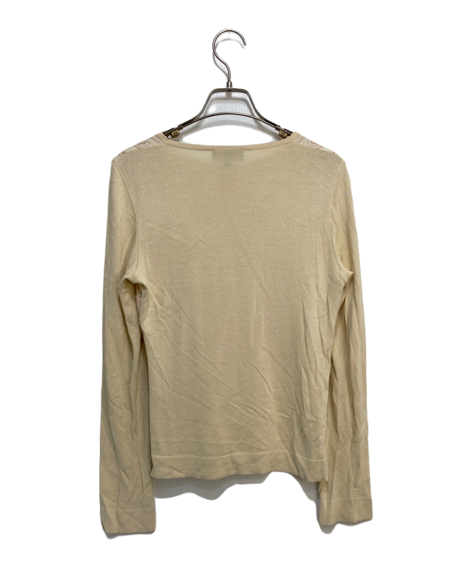 中古・古着通販】ETRO (エトロ) シルク切り替えニットカーディガン