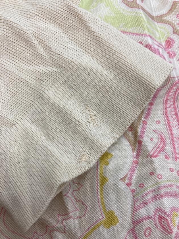 中古・古着通販】ETRO (エトロ) シルク切り替えニットカーディガン