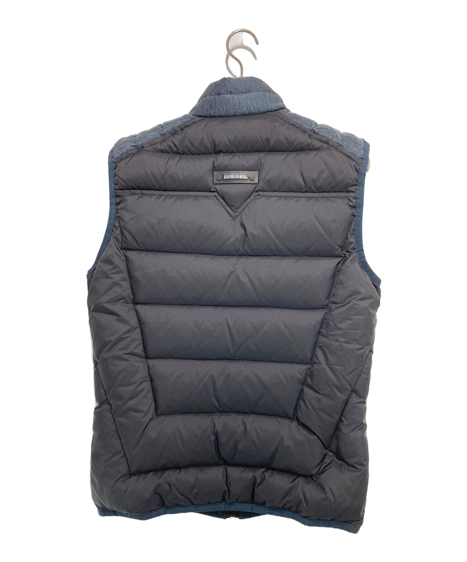 中古・古着通販】DIESEL (ディーゼル) 切替ダウンベスト ブラック 