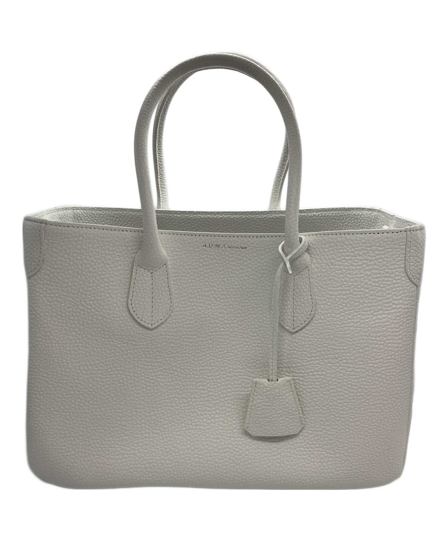ＡＤＭＪグレーのカバン 中古・古着通販】A.D.M.J. (エーディーエムジェイ) レザートートバッグ