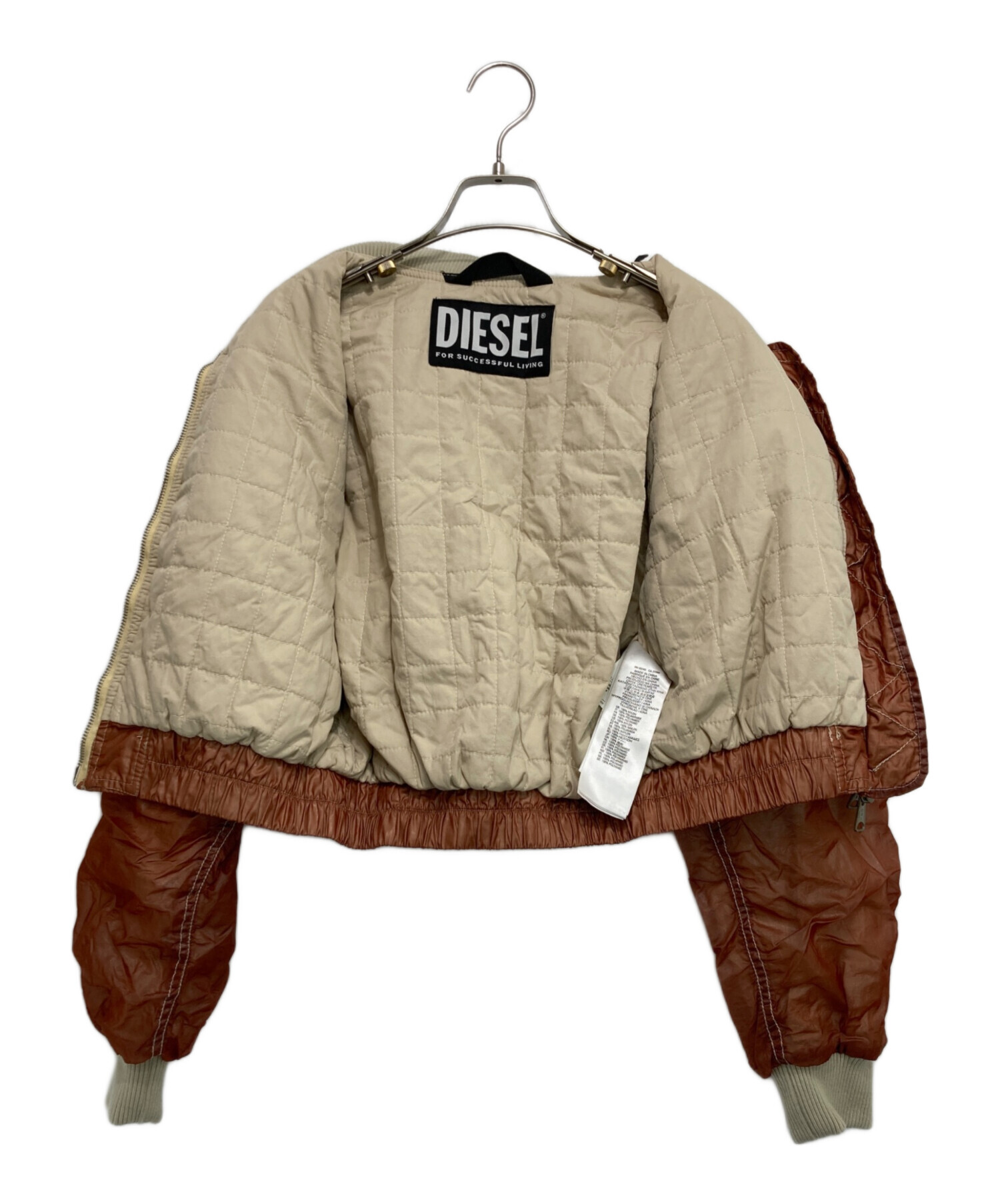 ディーゼル DIESEL G-KHLOE-A ボンバージャケット カーキ 中古・古着通販】DIESEL (ディーゼル) DIESEL G-KHLOE テクニカル