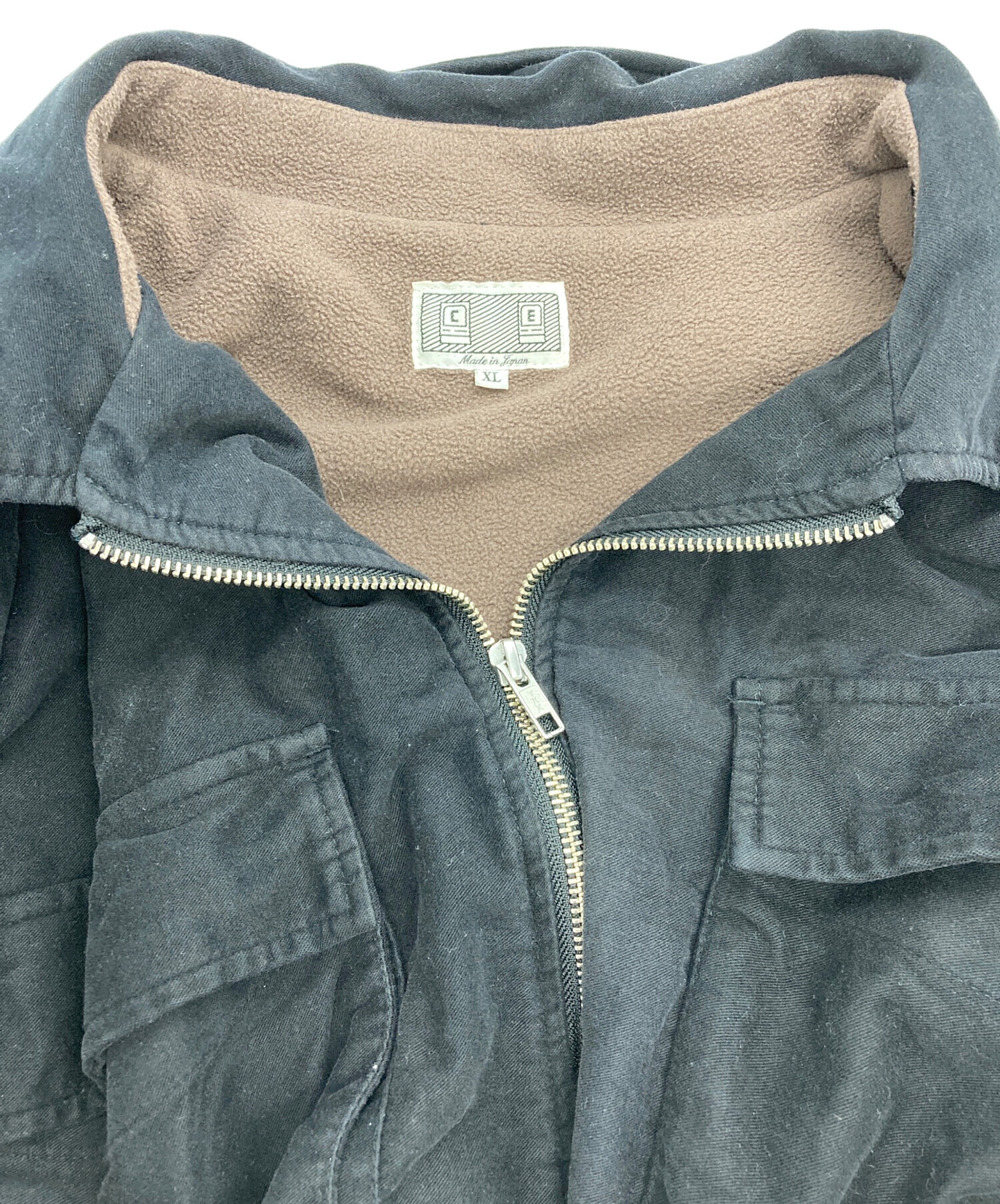 中古・古着通販】C.E (シーイー) FLEECE ZIP SHIRT JACKET ブラック