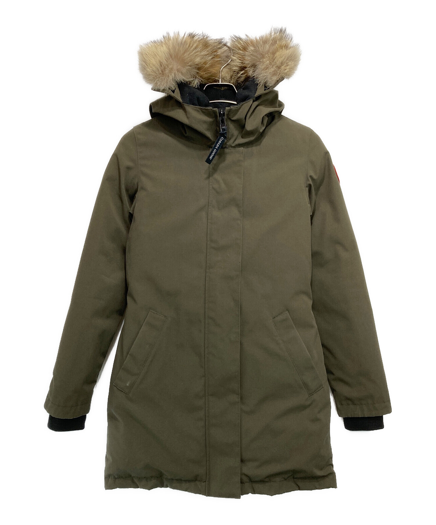 カナダグース　レディース　ダウン　ジャケット　コートカーキ 中古・古着通販】CANADA GOOSE (カナダグース) VICTORIA PARKA カーキ