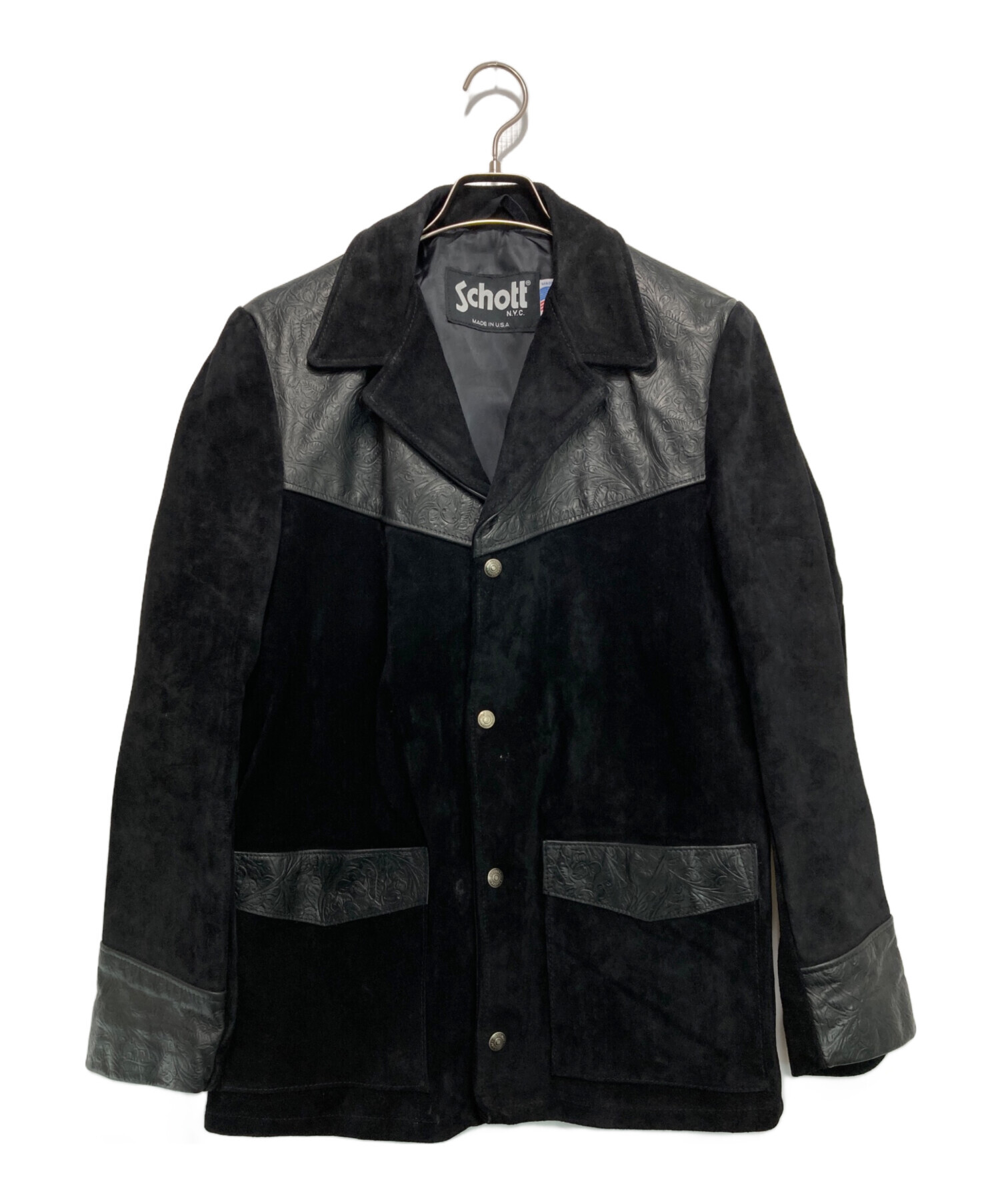 中古・古着通販】Schott (ショット) カービングレザー×スエード