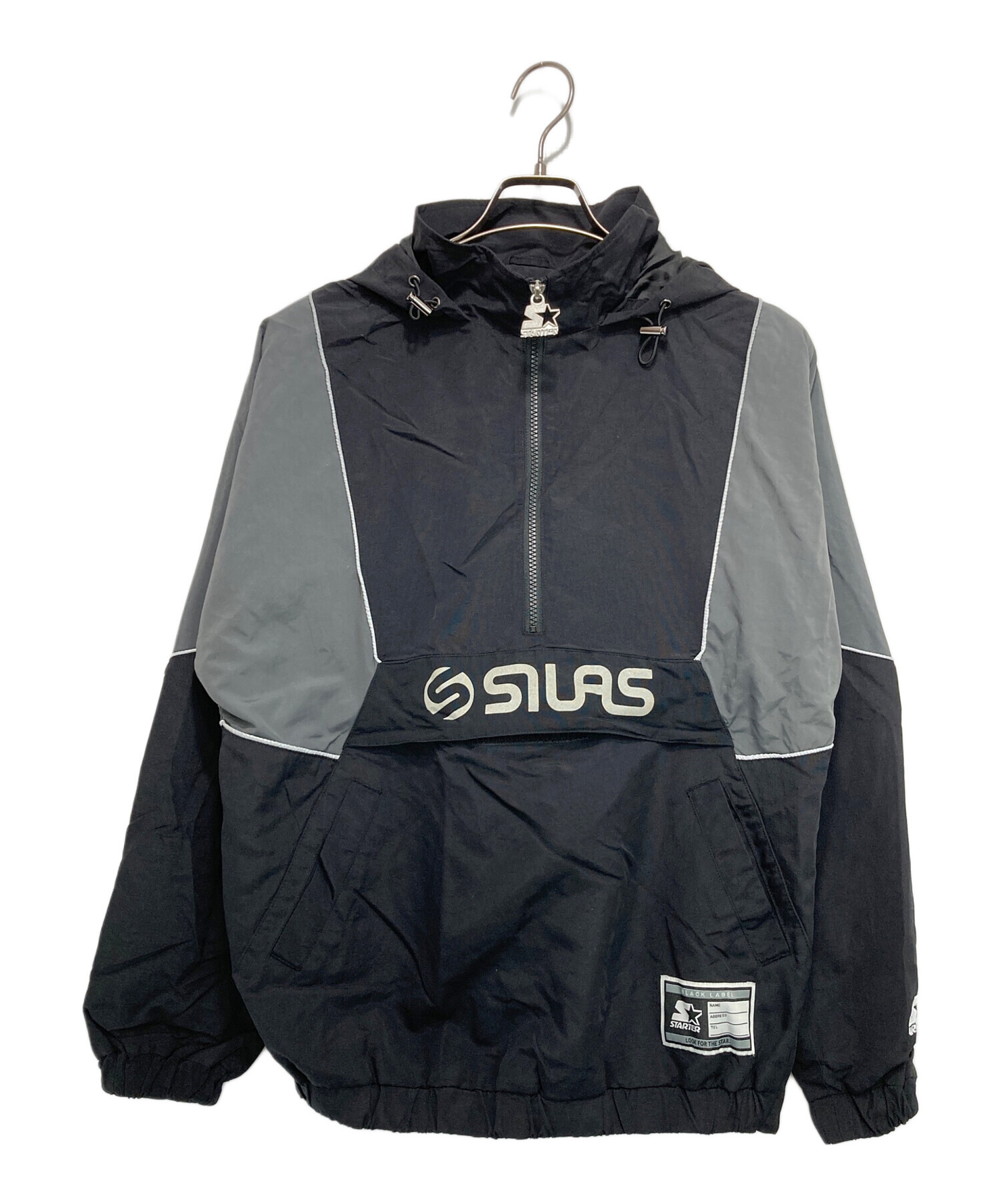 SILAS XL ナイロンジャケット ネイビー/グレー 中古・古着通販】STARTER (スターター) SILAS (サイラス) プルオーバー