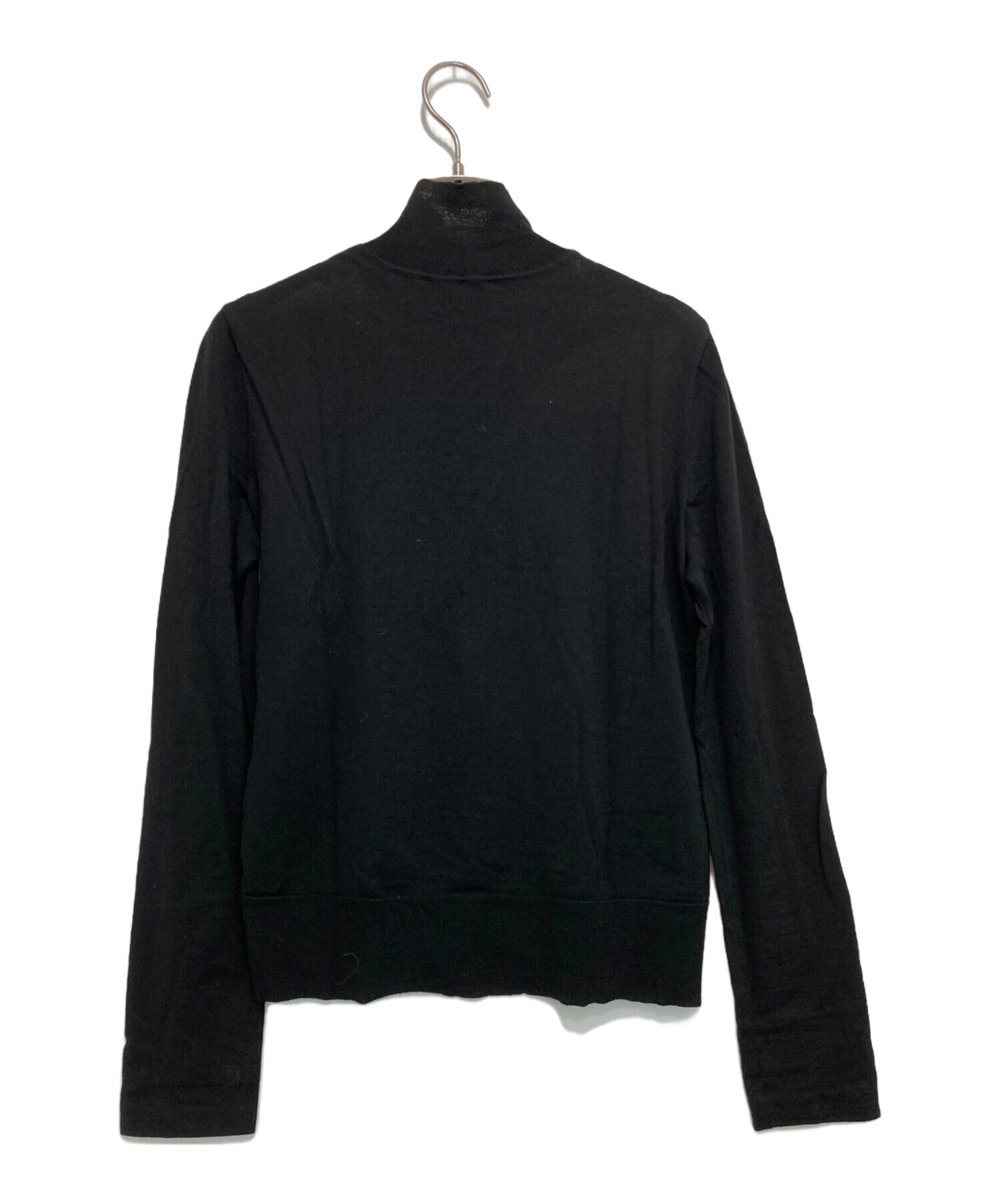 GUCCI タートルネックセーター 黒 Knit wool turtleneck with embroidery in black | GUCCI® US
