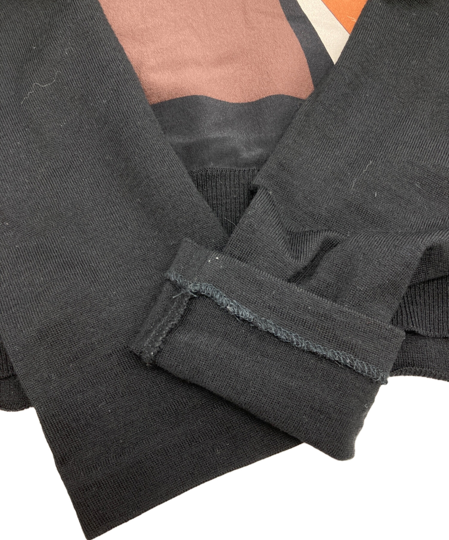 中古・古着通販】GUCCI (グッチ) シルク切替タートルネックニット