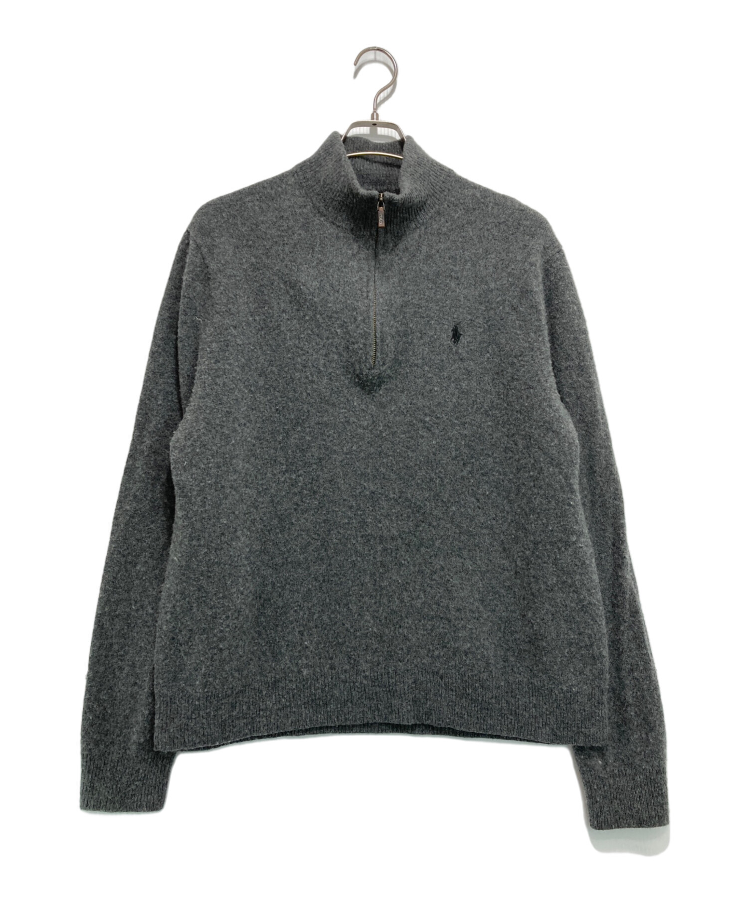 新品未使用 POLO ラルフローレン メンズ ハーフジップ グレー L 中古・古着通販】POLO RALPH LAUREN (ポロ・ラルフローレン) ハーフ