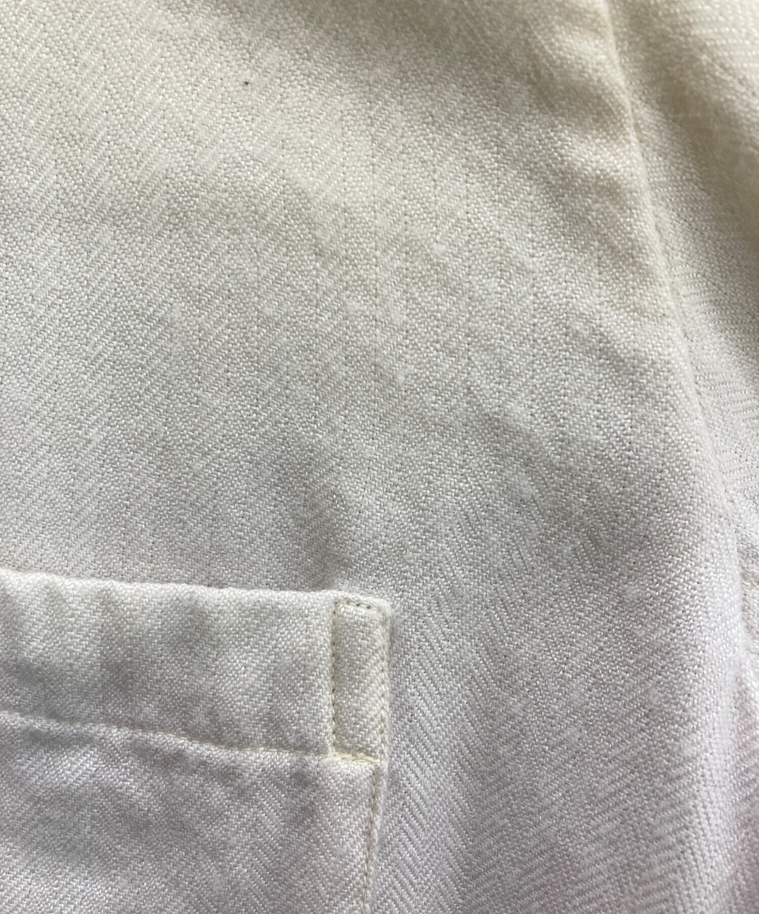 中古・古着通販】AURALEE (オーラリー) ホワイトカシミヤヘリンボーン