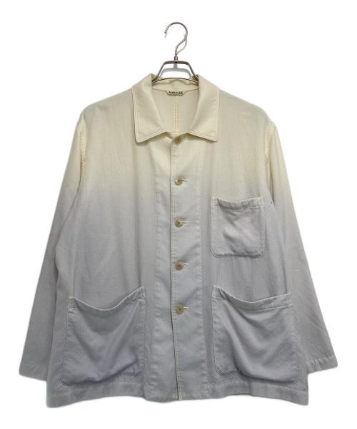 【値下げ】AURALEE カシミヤ カバーオール サイズ3(着画あり) 中古・古着通販】AURALEE (オーラリー) ホワイトカシミヤヘリンボーン