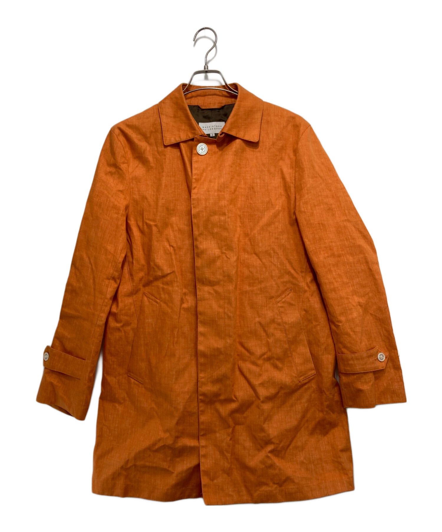 美品 Macintosh リネン100% ベルテッドステンカラーコートサイズ40 中古・古着通販】MACKINTOSH (マッキントッシュ) リネンステンカラー