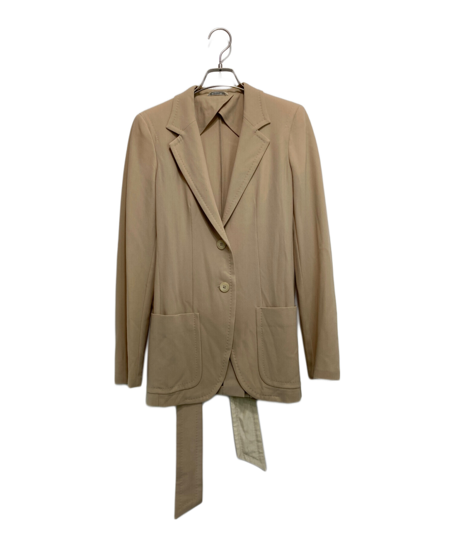 中古・古着通販】MaxMara (マックスマーラ) ベルテッドジャケット