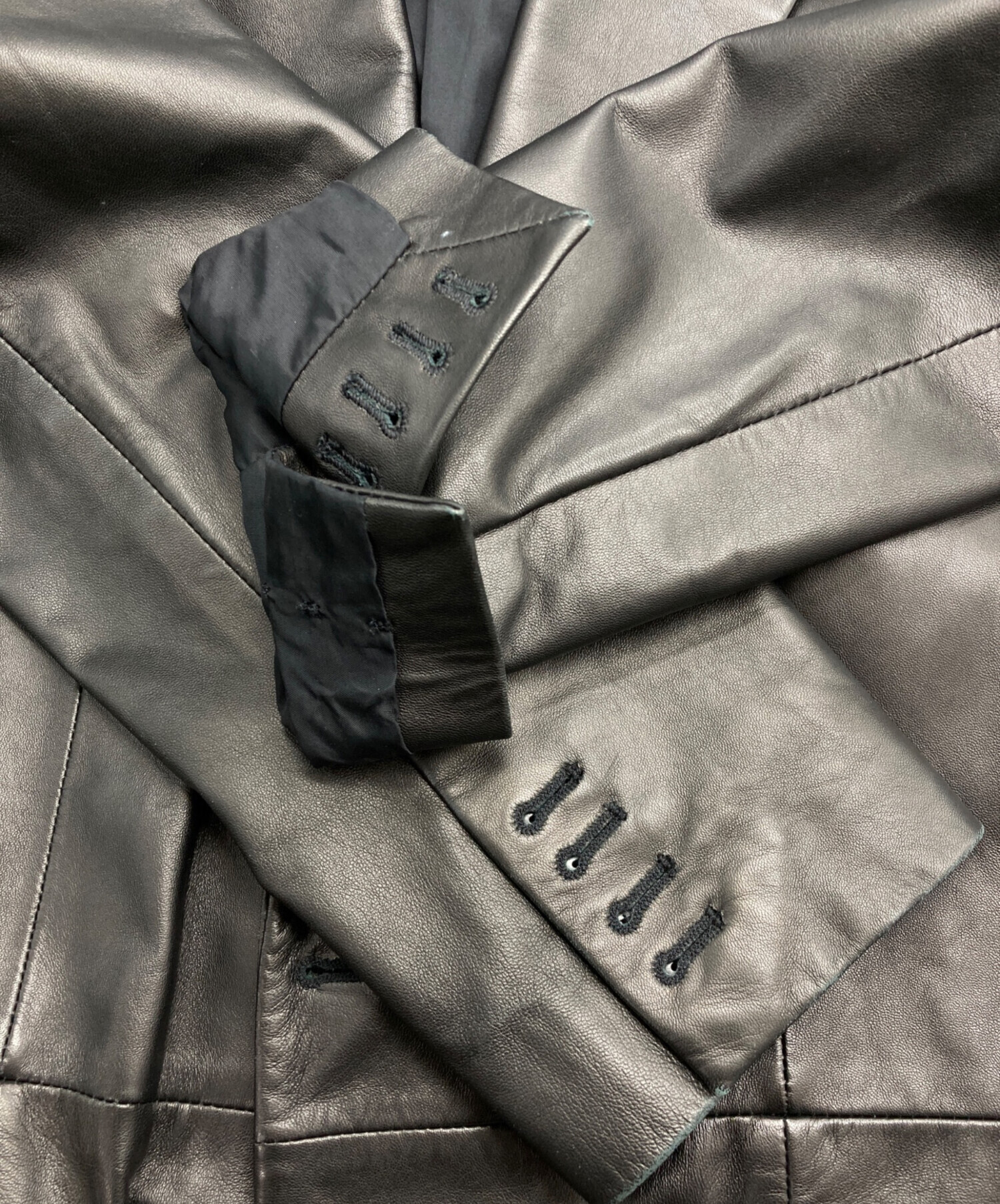 中古・古着通販】HUGO BOSS (ヒューゴ ボス) レザーテーラード