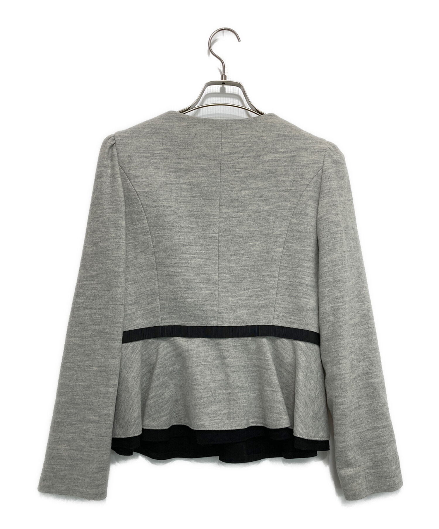 中古・古着通販】M'S GRACY (エムズグレイシー) ノーカラー ペプラム