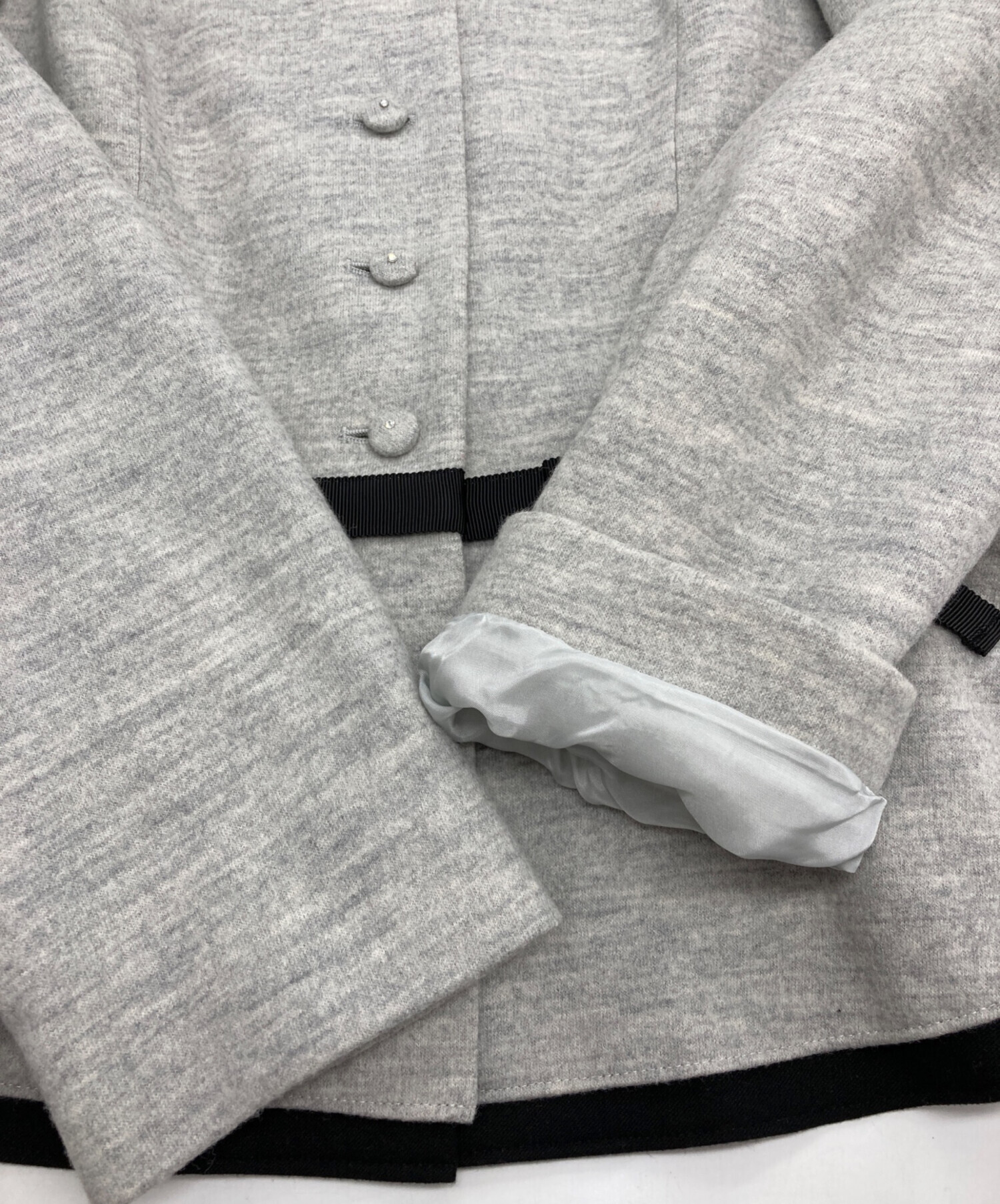 中古・古着通販】M'S GRACY (エムズグレイシー) ノーカラー ペプラム