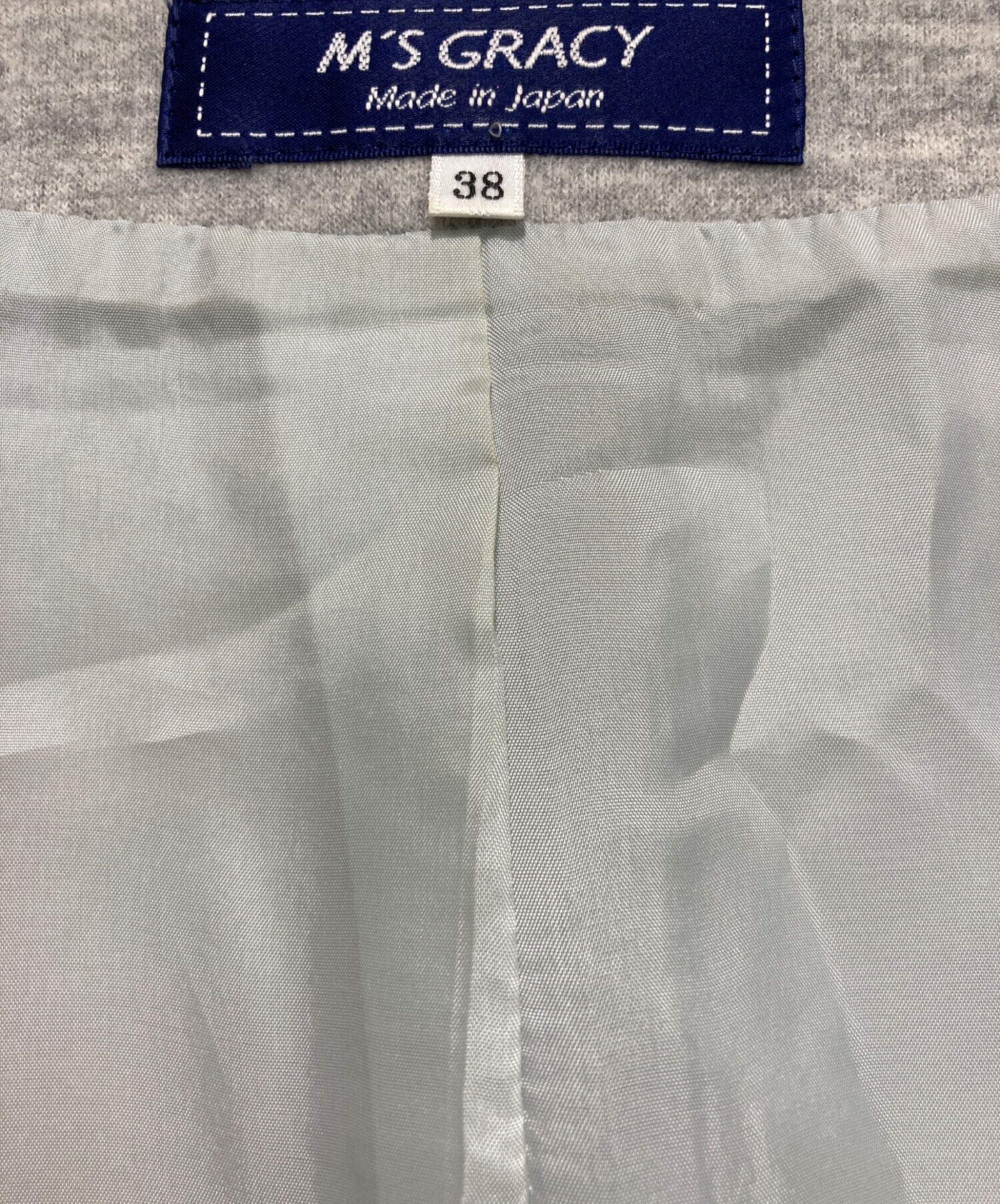 中古・古着通販】M'S GRACY (エムズグレイシー) ノーカラー ペプラム