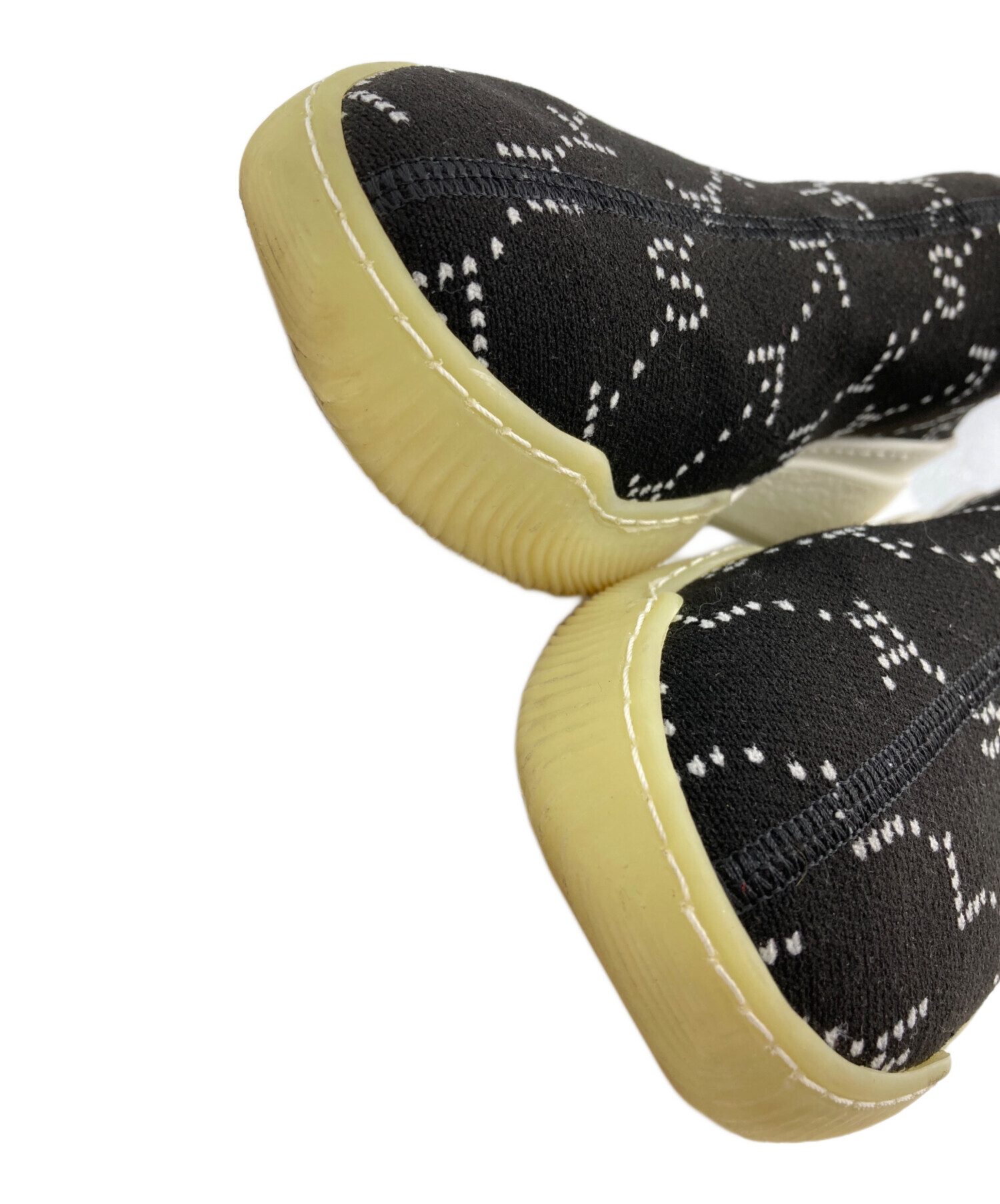 未使用品　ステラマッカートニー　ウーブン フラットシューズ　イントレチャート　黒 未使用品 ステラマッカートニー ウーブン フラットシューズ イントレ