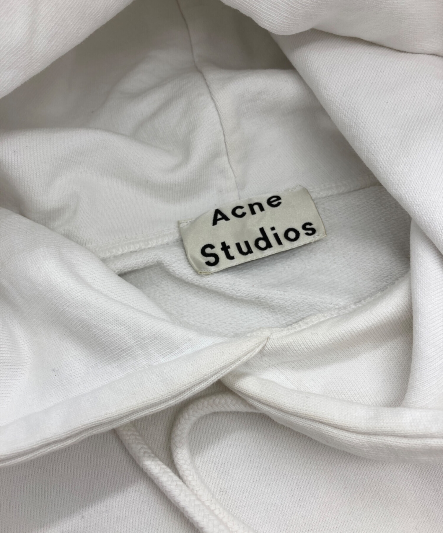 Acne Studios ホワイト クロップドパーカー Acne Studios グレー 