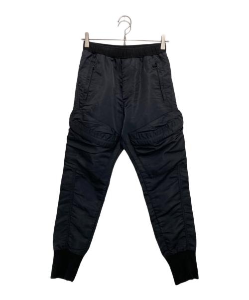 【JULIUS 】トラックカーゴパンツ BLACK Size 1 中古・古着通販】JULIUS (ユリウス) フライトカーゴパンツ ブラック