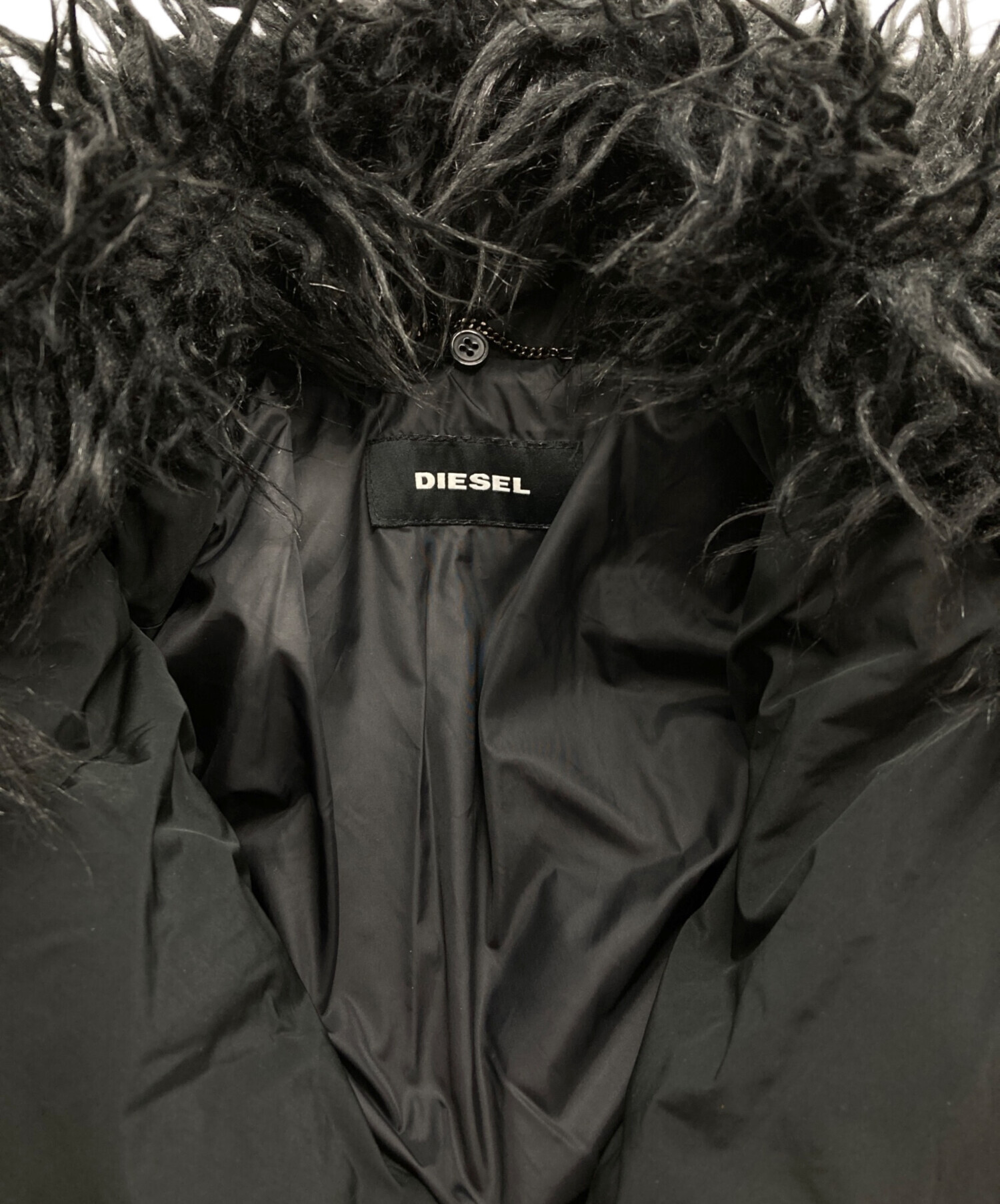 中古・古着通販】DIESEL (ディーゼル) ダウンコート ブラック サイズ 