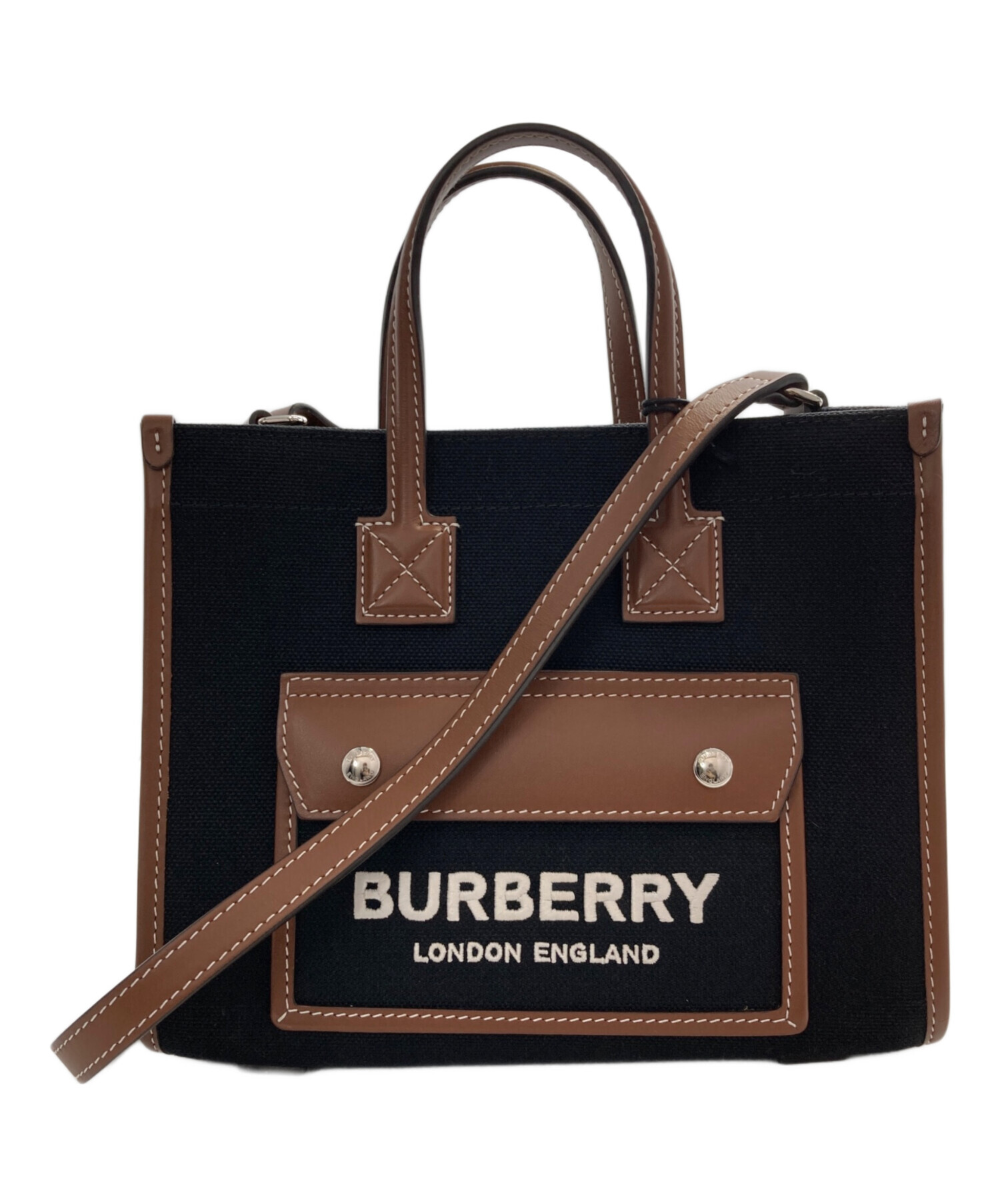 中古・古着通販】BURBERRY (バーバリー) MN FREYA TOTE/ミニ フレヤ