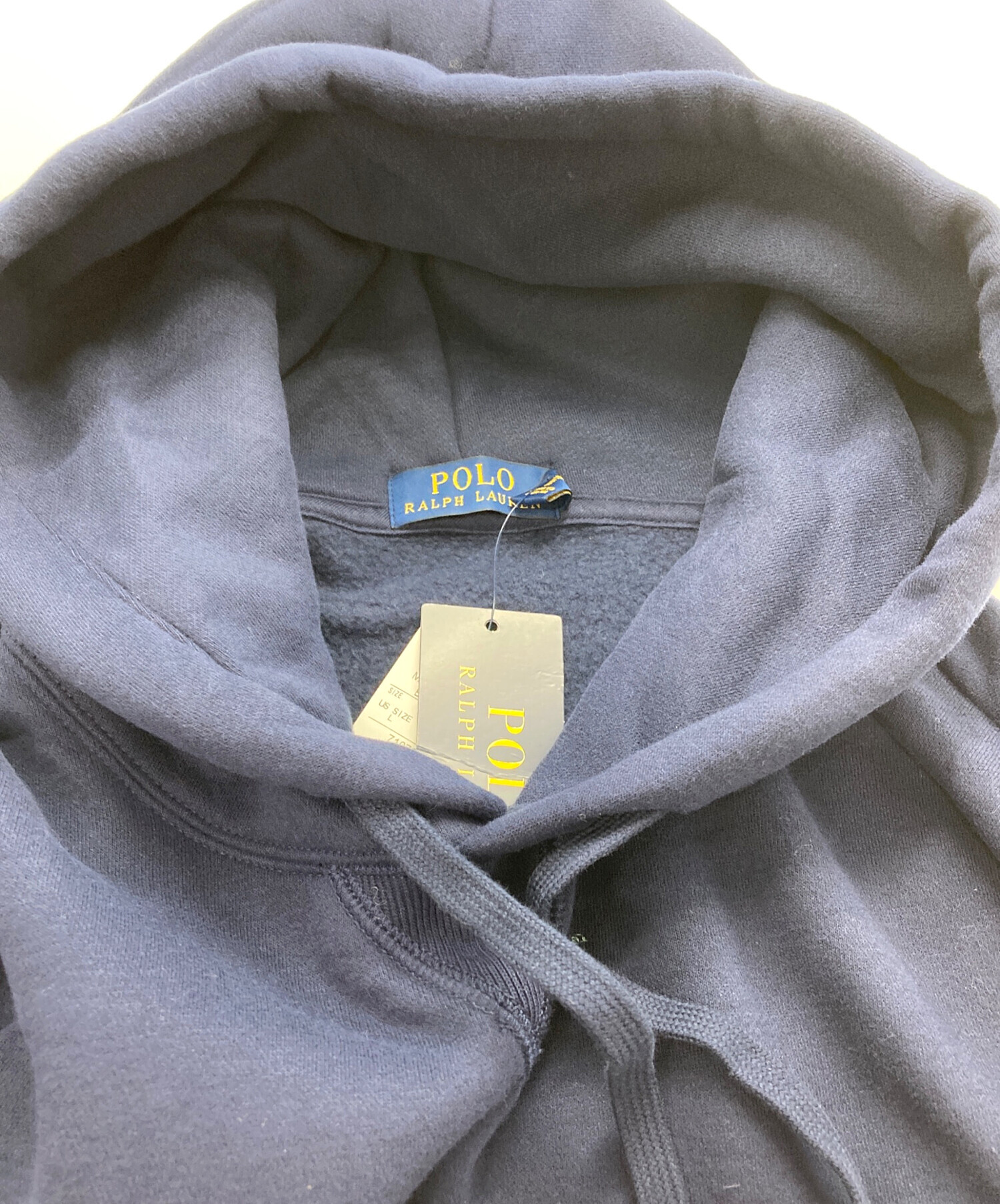 【古着】POLORALPHLAURENロゴワッペンパーカー「PRL67」グレーS 中古・古着通販】POLO RALPH LAUREN (ポロ・ラルフローレン) ワッペン