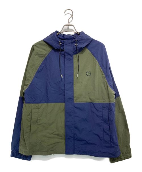 【値下げ】カーキ ナイロンジャケット メゾンキツネ 中古・古着通販】maison kitsune (メゾンキツネ) ファックスパッチ