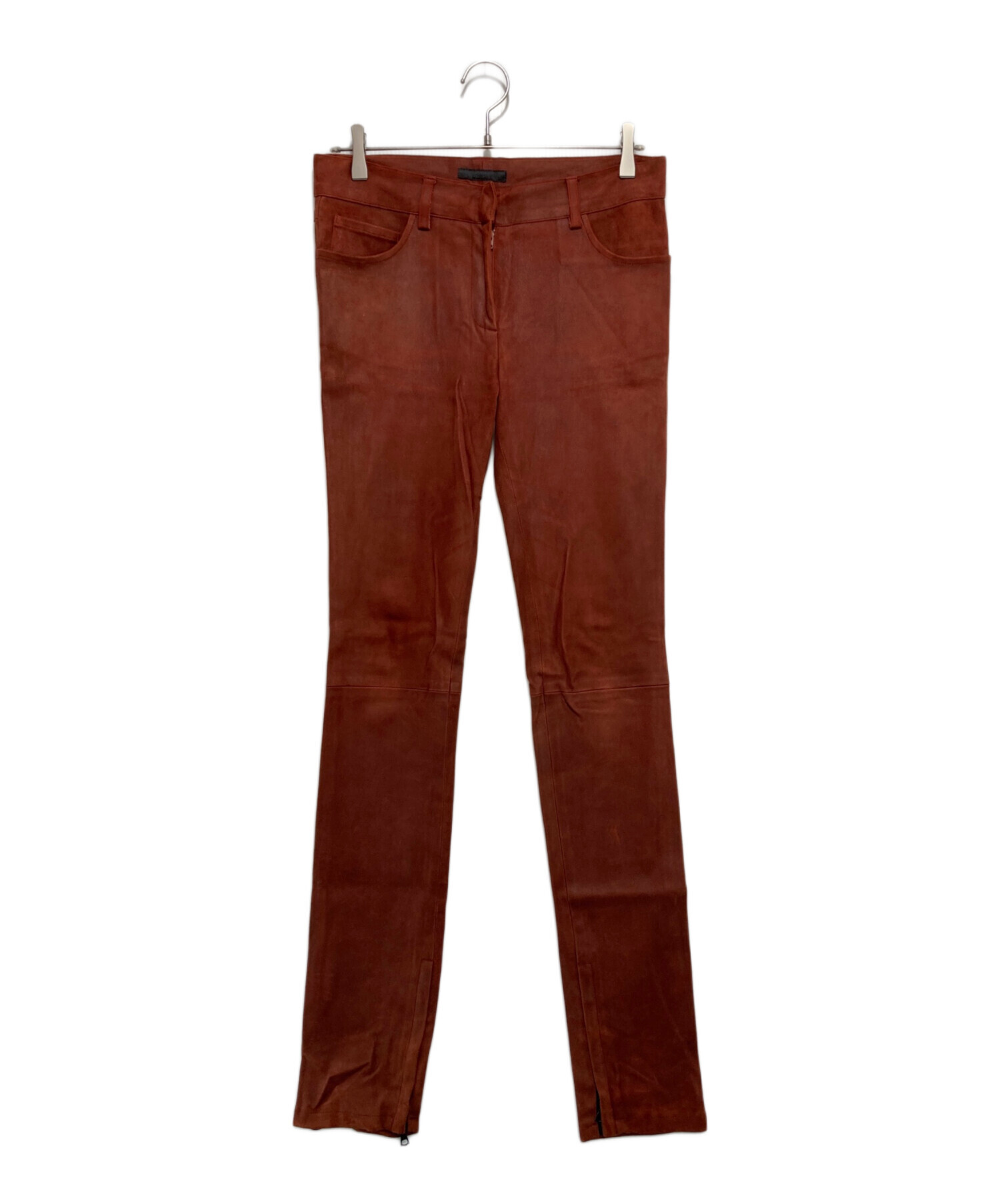 中古・古着通販】THE ROW (ザ ロウ) ラムレザーパンツ ブラウン サイズ