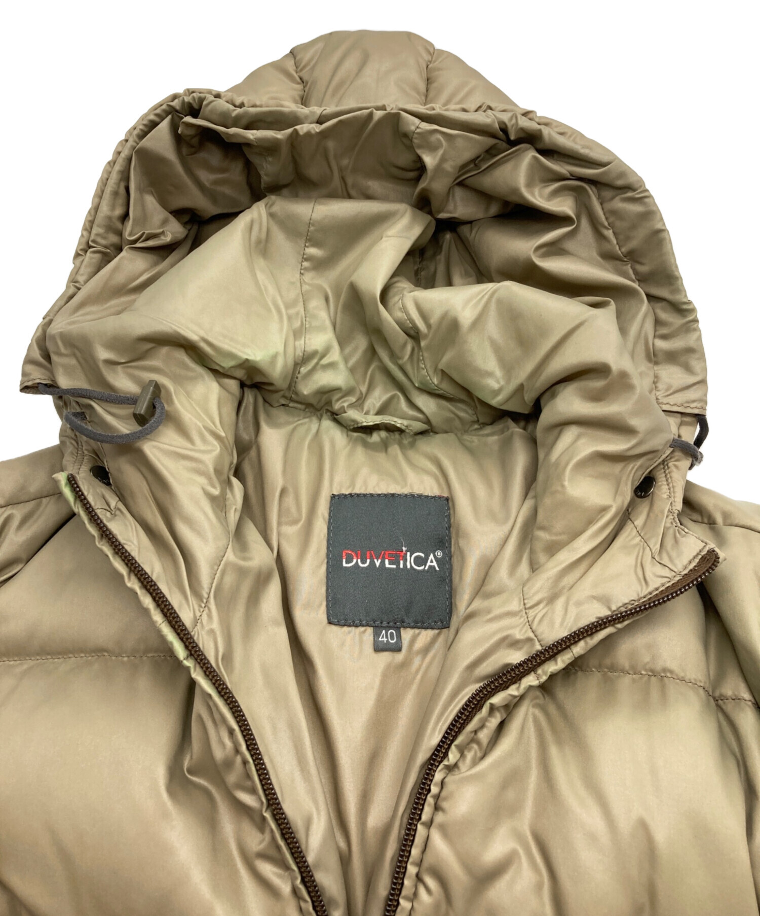 未使用級　現行モデル　デュベティカ　ダウンジャケット　トリジア　ベージュ　44 未使用級 現行モデル デュベティカ ダウンジャケット トリジア