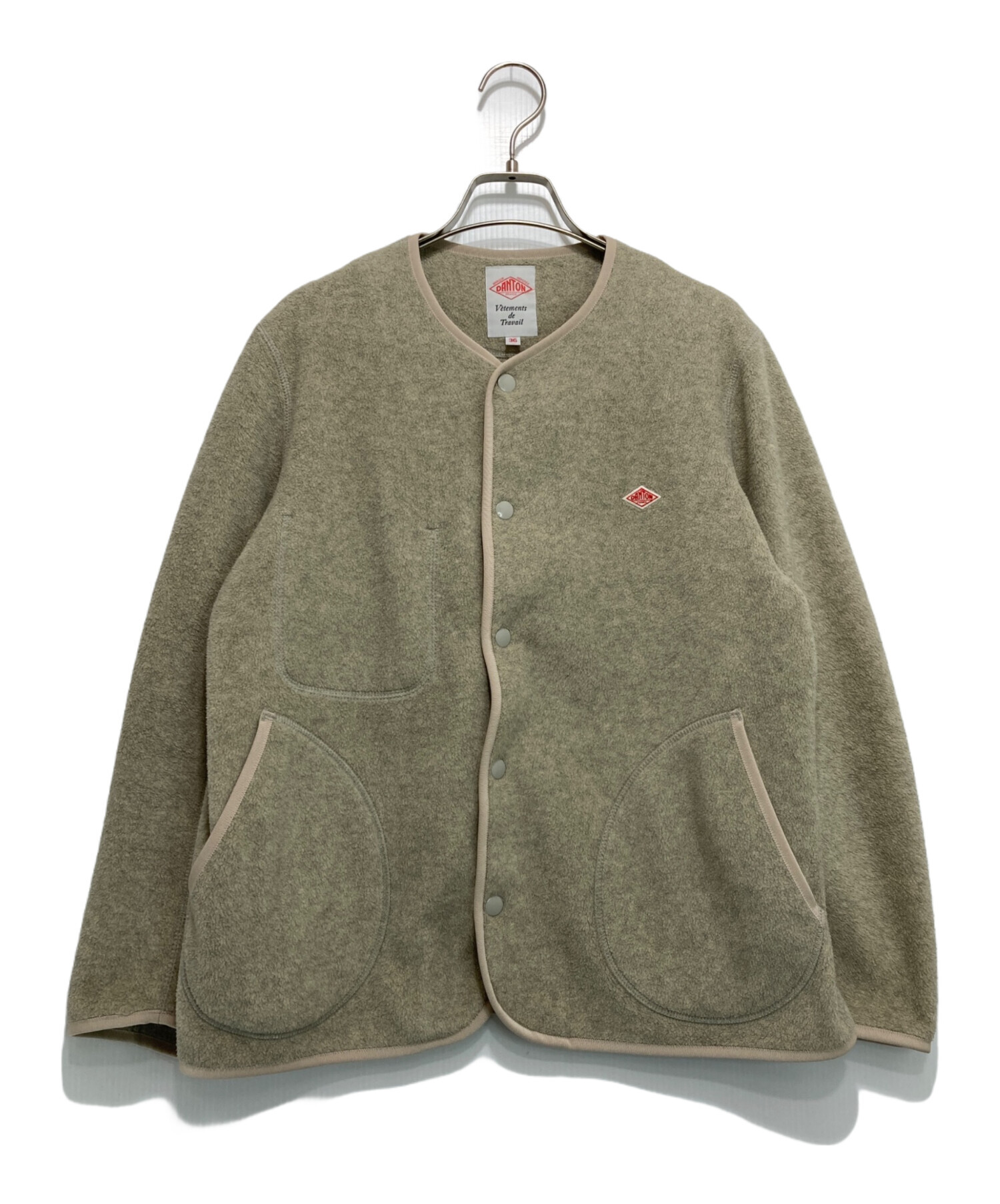 中古・古着通販】DANTON (ダントン) フリースカラーレスジャケット