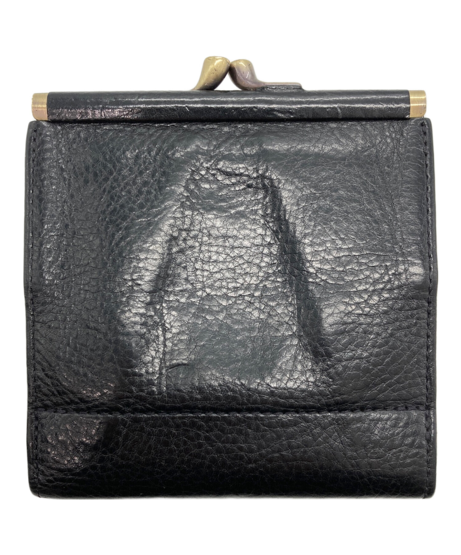 中古・古着通販】IL BISONTE (イル ビゾンテ) がま口財布 ブラック