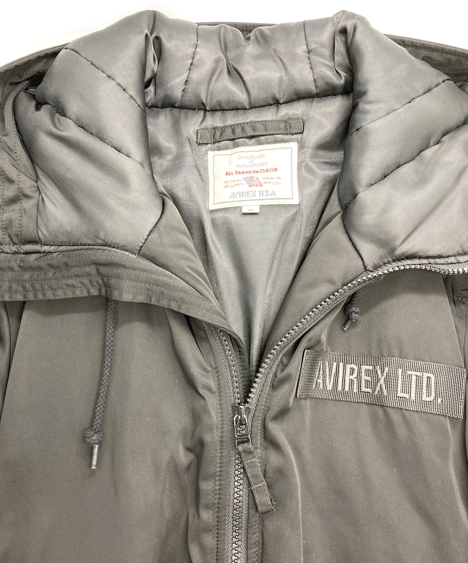 中古・古着通販】AVIREX (アヴィレックス) 中綿ミリタリージャケット 